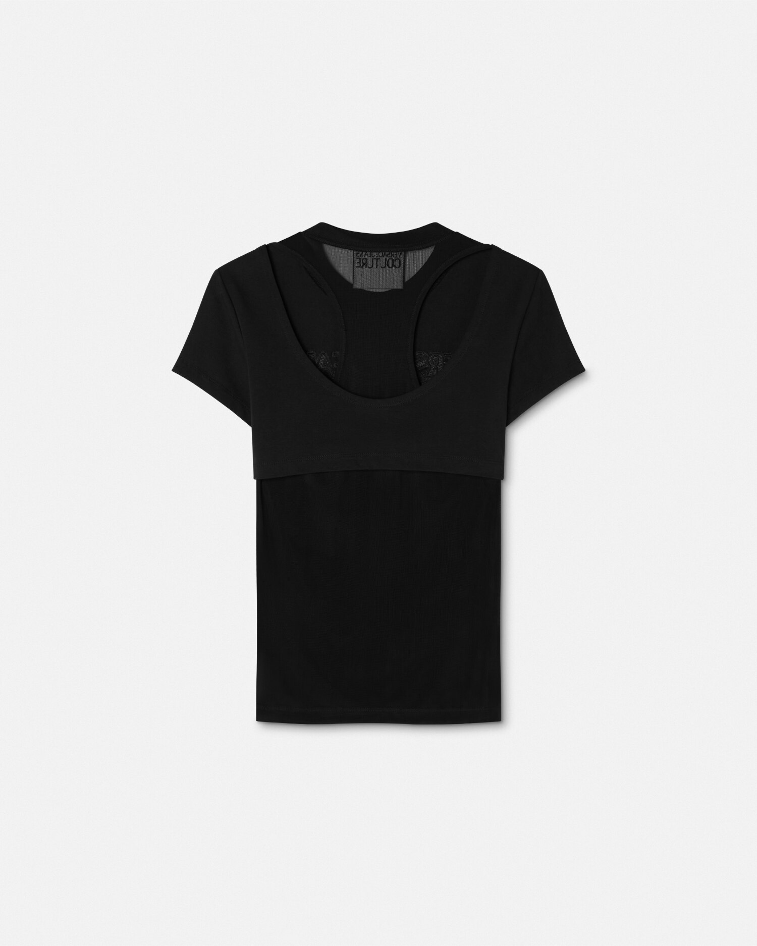 ヴェルサーチェ☆クリスタル ロゴ フィット Tシャツ クリスタル ロゴ フィット Tシャツ | VERSACE JP