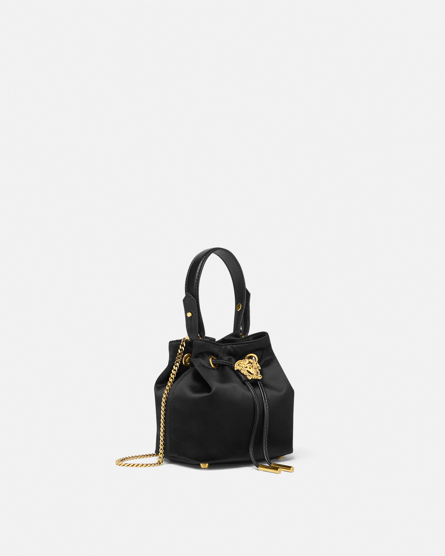VERSACE ベルサーチ ラ メドゥーサ サテン ミニ バケット バッグ サテン ミニ バケット バッグ ラ メドゥーサ | VERSACE JP