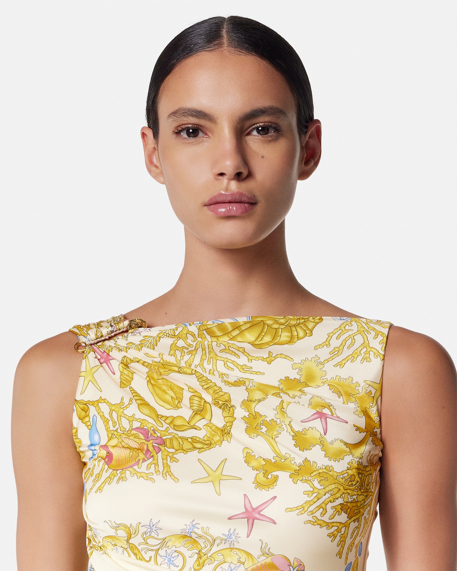 GIANNI VERSACE ヒョウ柄ミニワンピース 40 レディース