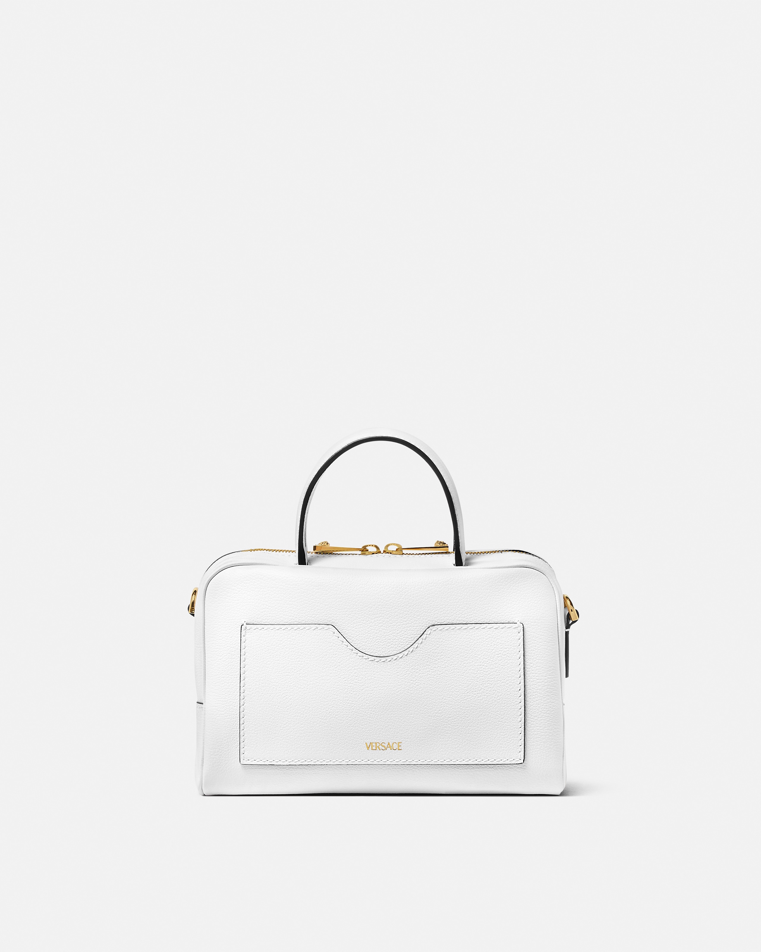 ラ メドゥーサ レザー ボストン バッグ | VERSACE JP