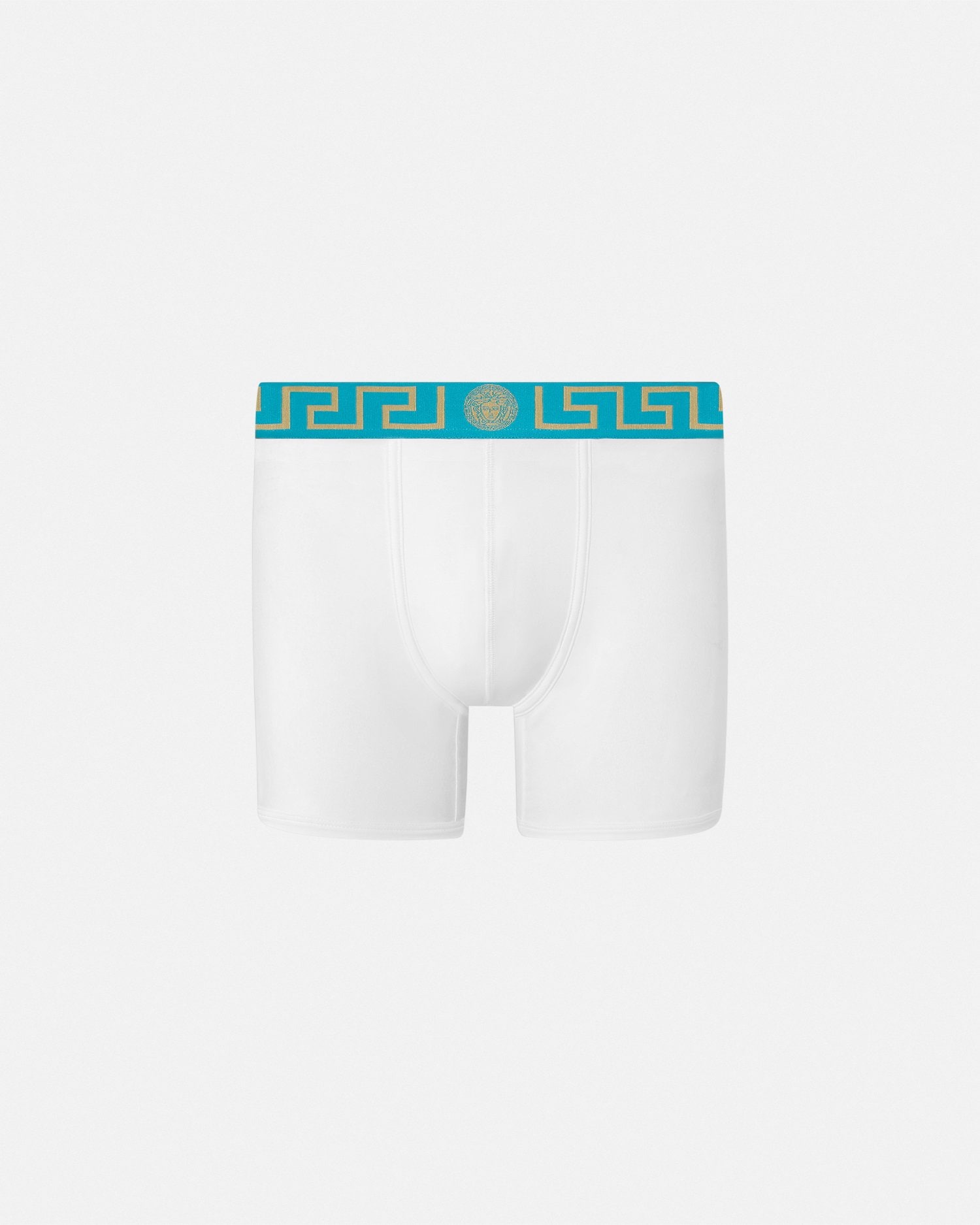 コットンジャージー ロング トランクス ブルー | VERSACE JP