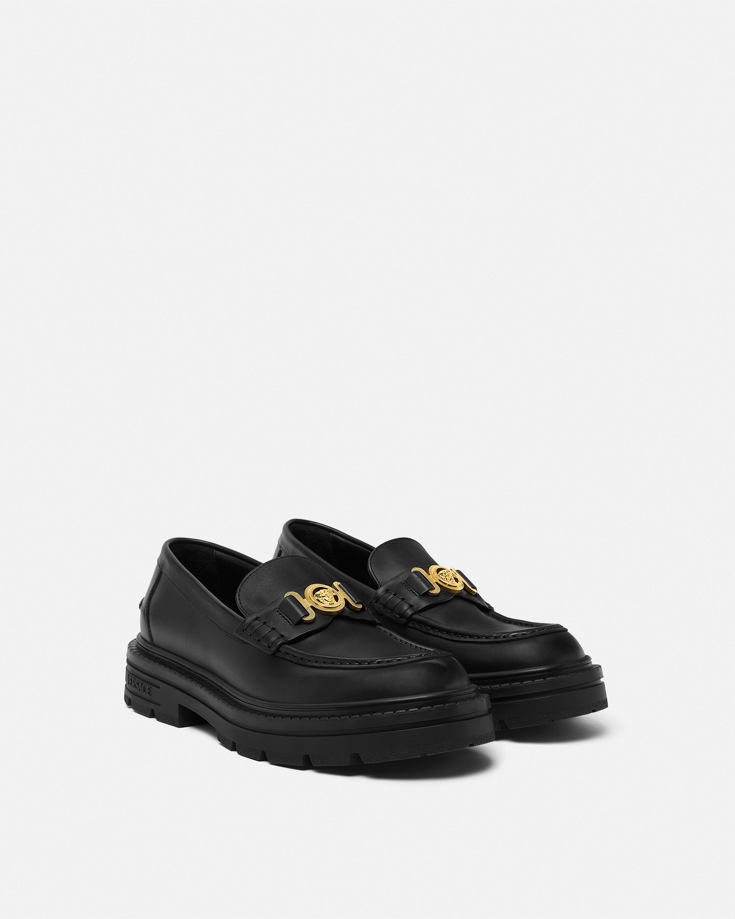 【関税込み】Versace ホワイト メドゥーサ '95 ローファー 90_1013592-