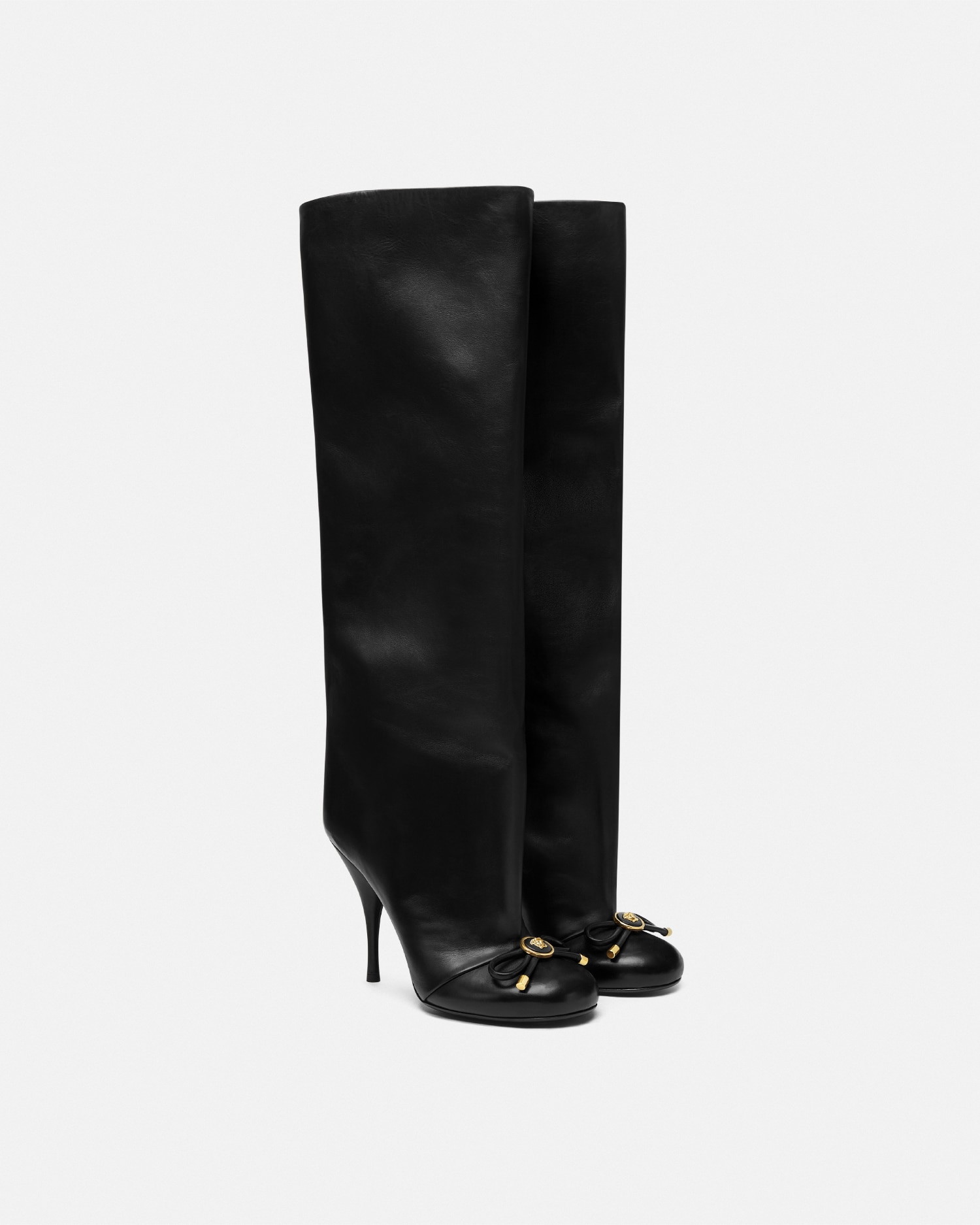 ☆Versace☆ ヴェルサーチ ロングブーツ 本革 ニーハイブーツ