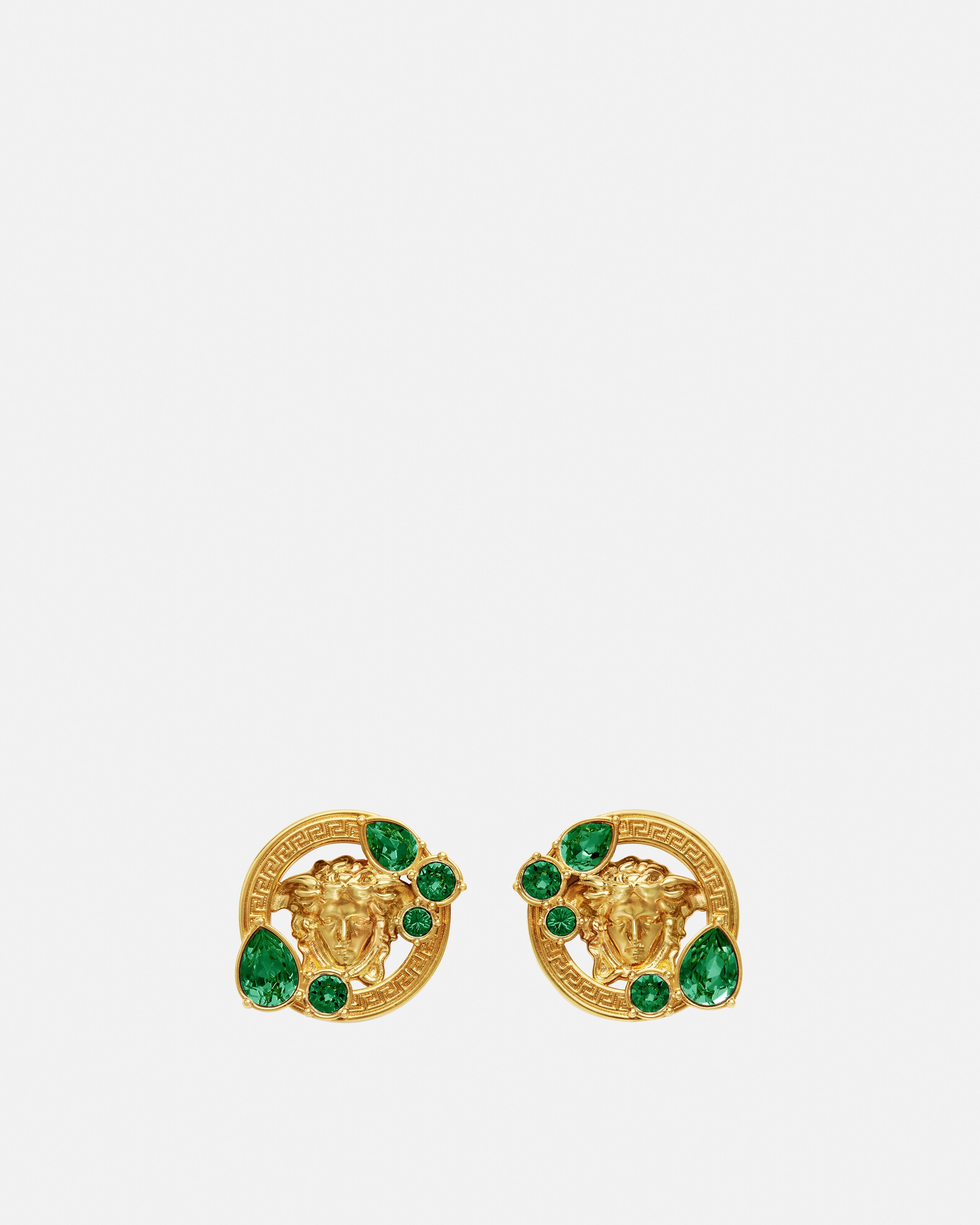 メドゥーサ'95 クリスタル イヤリング ゴールド | VERSACE JP