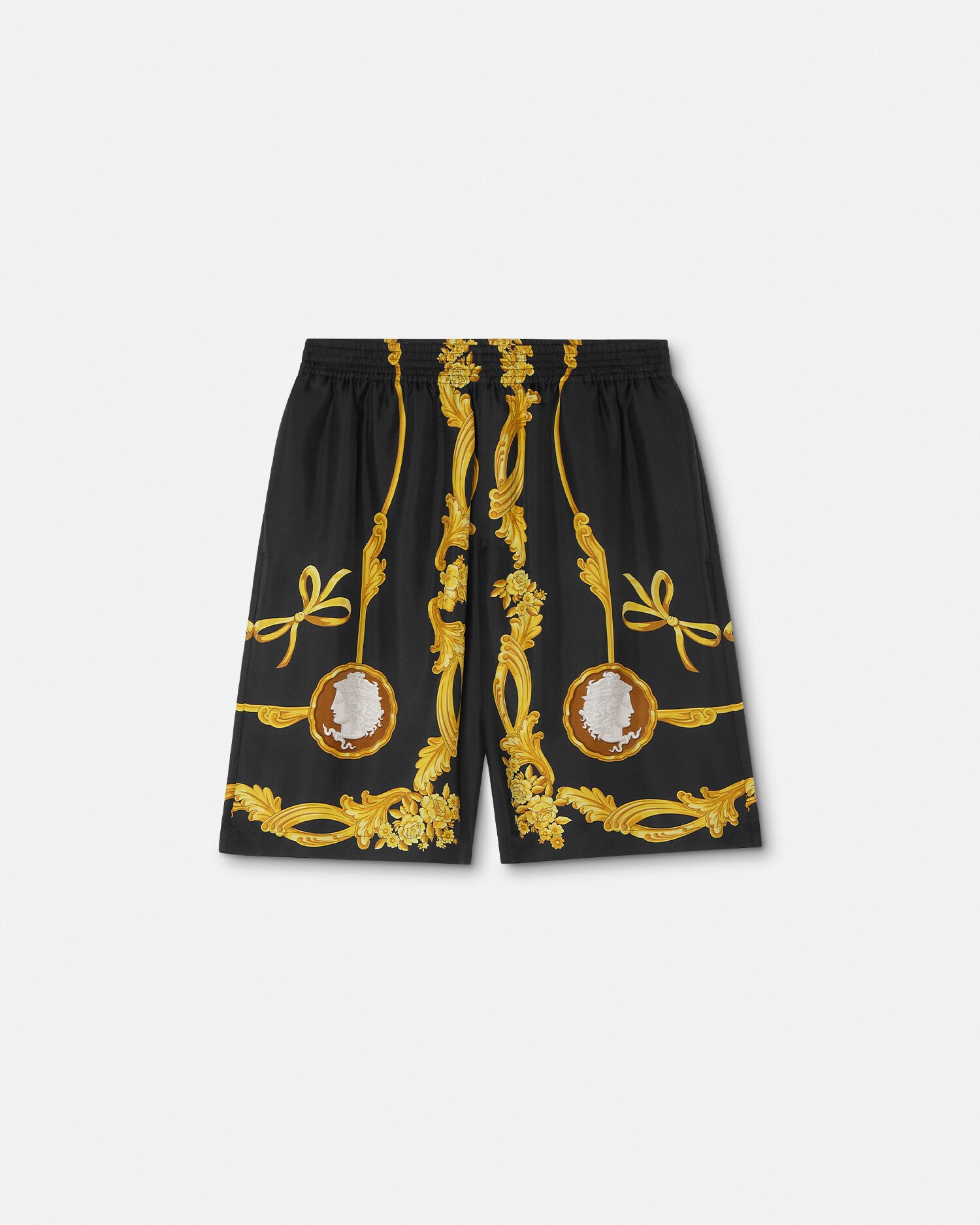 シルク ショートパンツ カメオ プリント | VERSACE JP