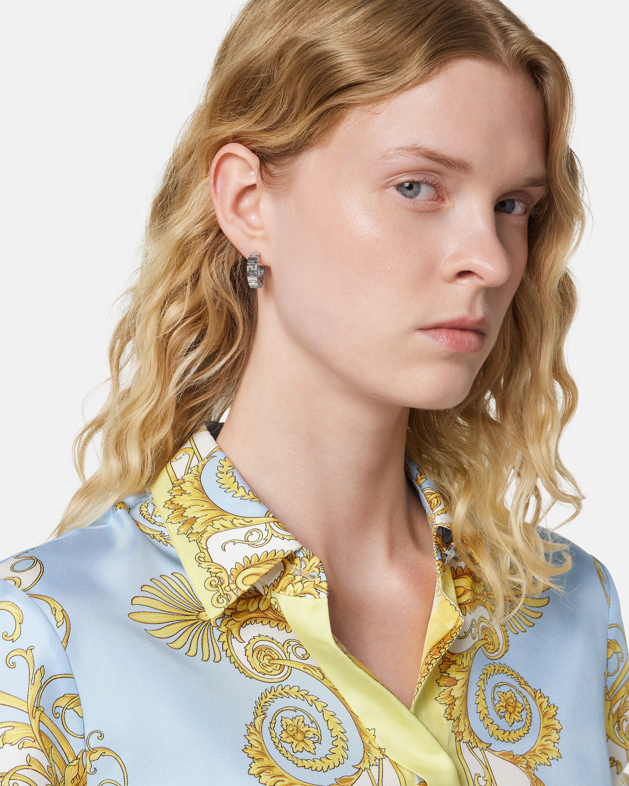 グレカ イヤリング シルバー | VERSACE JP
