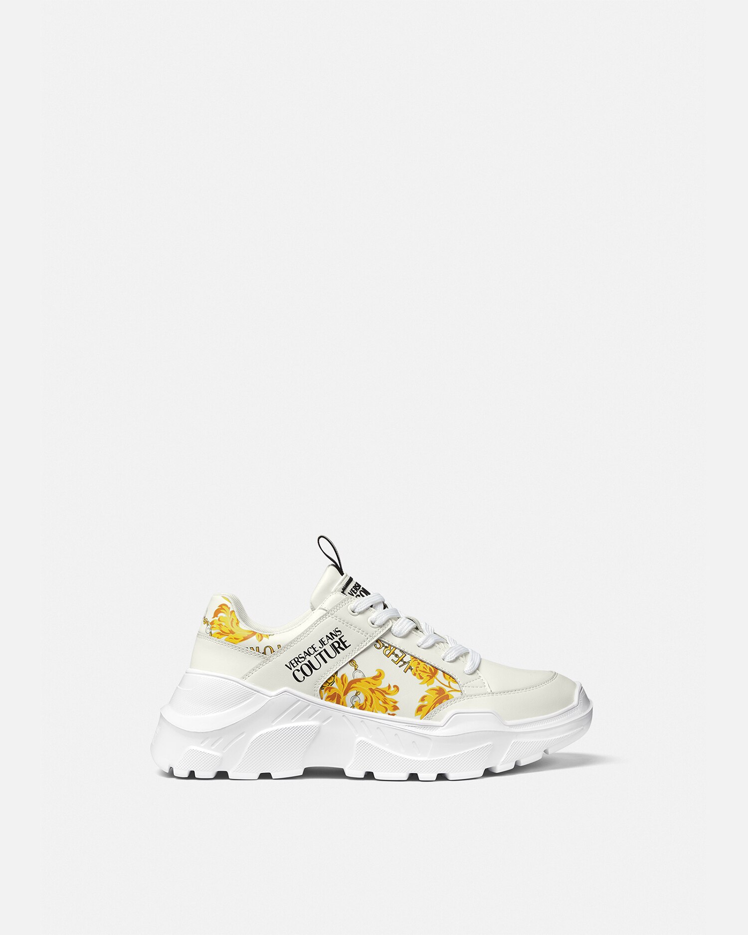 VERSACE JEANS COUTURE スニーカー メンズ ホワイト メンズ シューズ ジーンズクチュール
