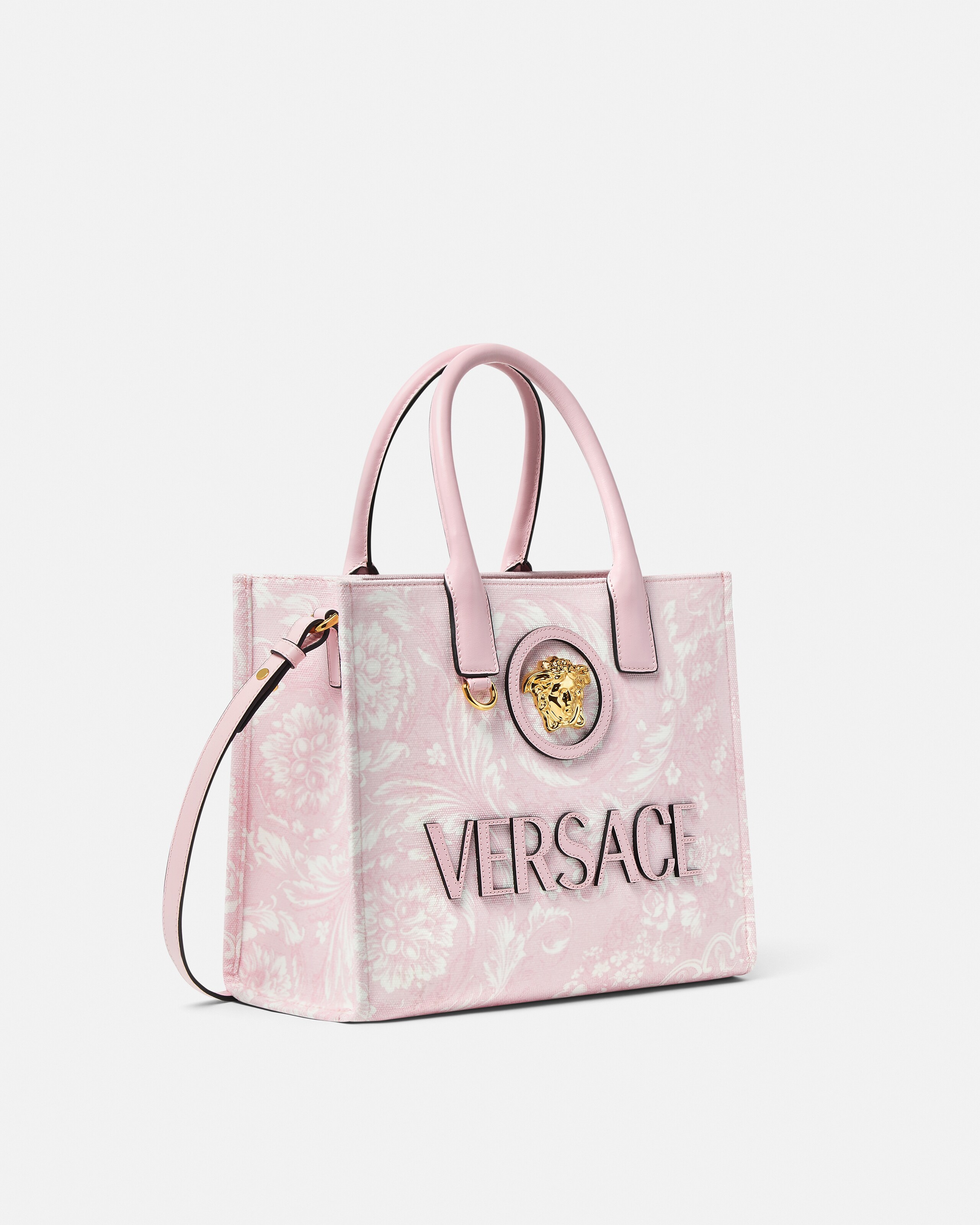 VERSACE ラ メドゥーサ スモール キャンバス トート ラ メドゥーサ スモール キャンバス トート バッグ(X244A051)｜阪急