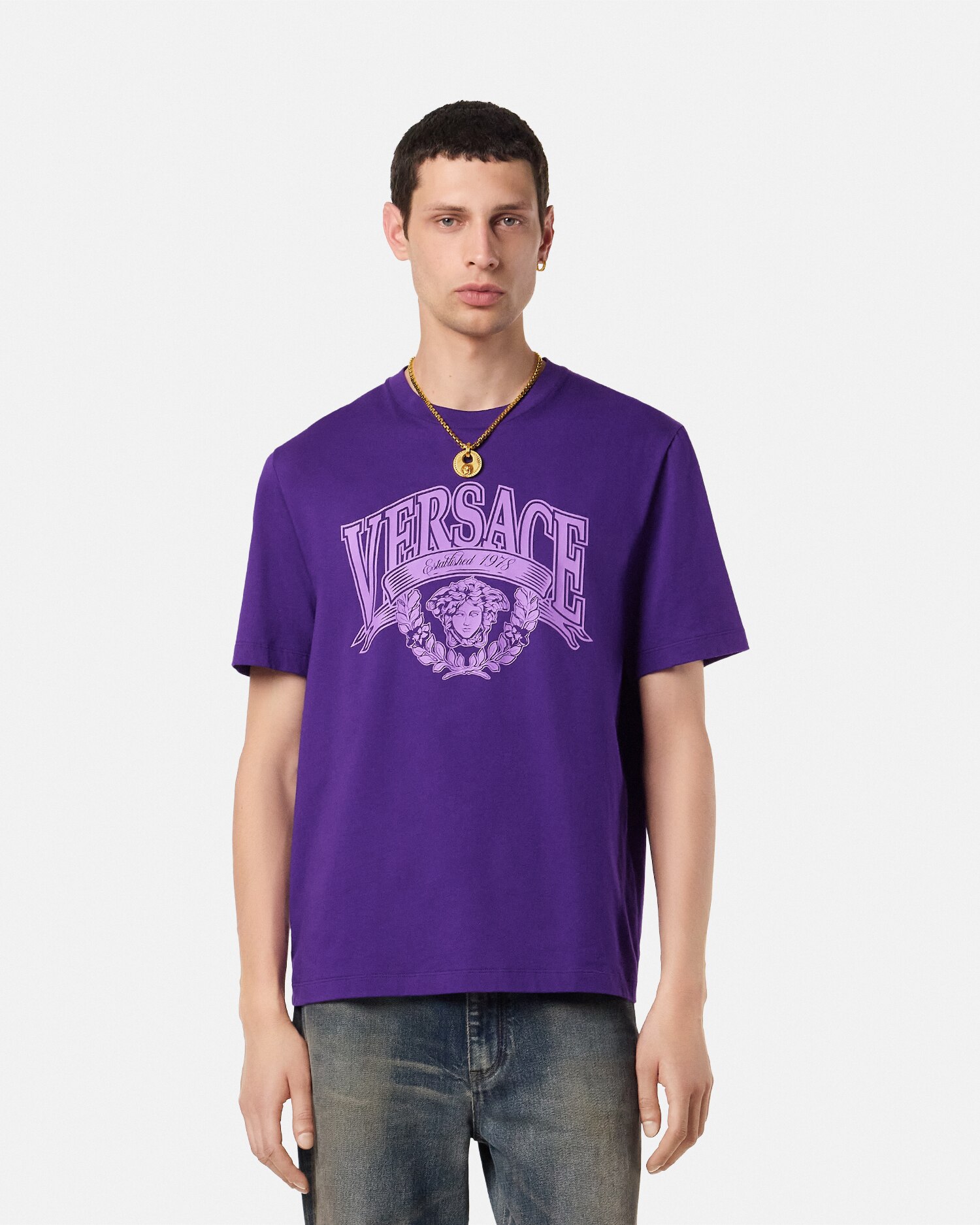 Tシャツ メドゥーサ バーシティー | VERSACE JP