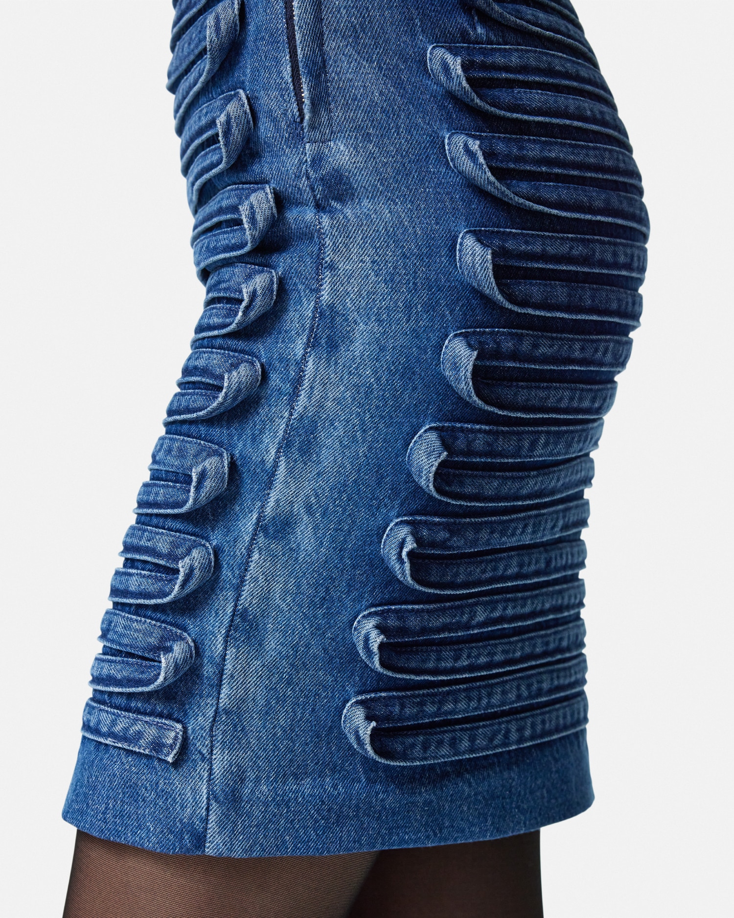 【versace】デニム フィット ミニ スカート デニム フィット ミニ スカート ブルー | VERSACE JP