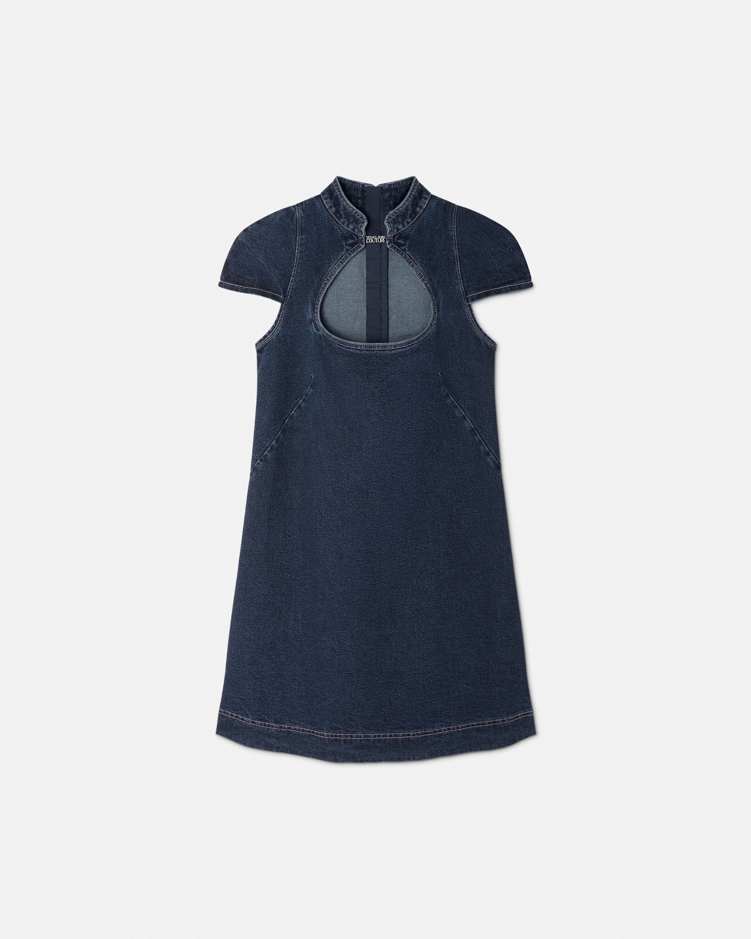 VERSACE デニムペンシルドレス 78HAO95RDW063RS5 904 Outline Barocco Denim Long Dress | VERSACE