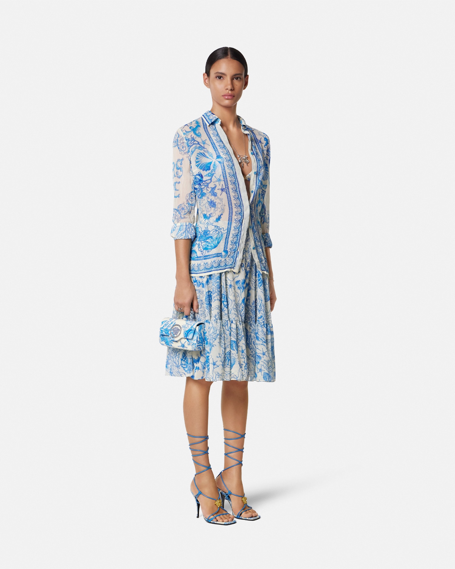 関税送料込★VERSACE La Vacanza ロングカプセルドレス 90_1020642-