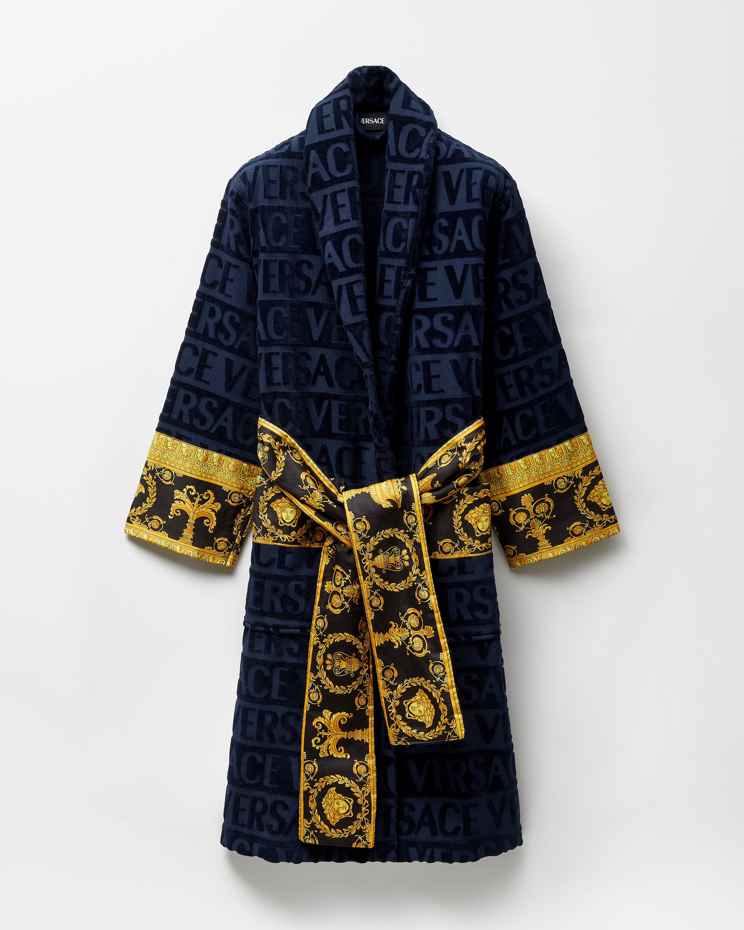 I ♡ バロック バスローブ ブラック | VERSACE JP