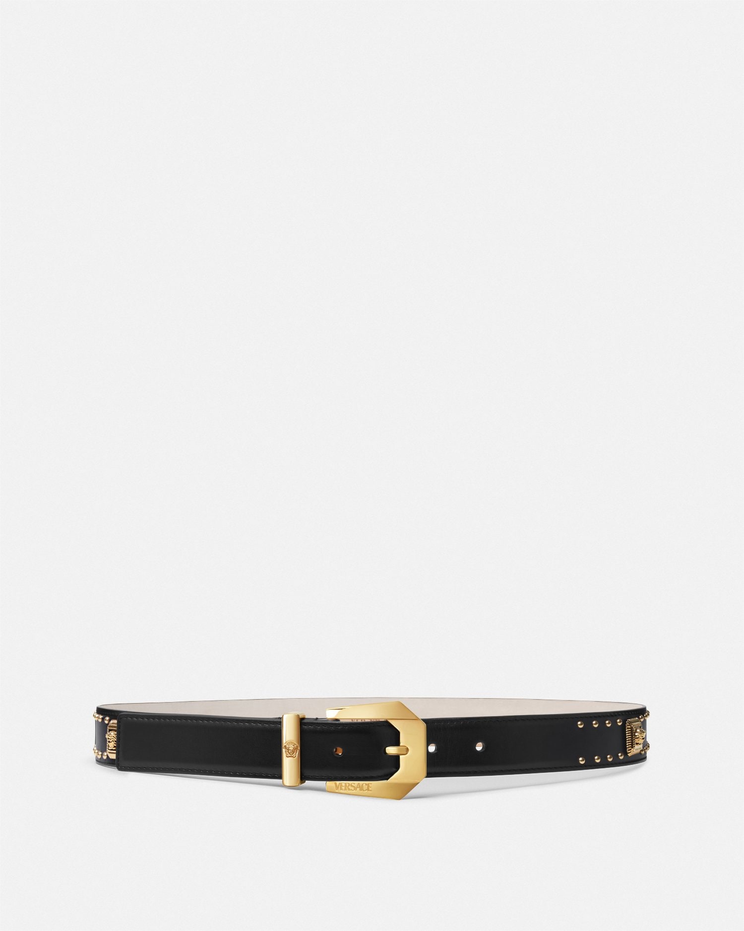 VERSACE ヴェルサーチ メデューサ レザー ベルト チェーン　レディース Women's Designer & Luxury Belts | VERSACE US