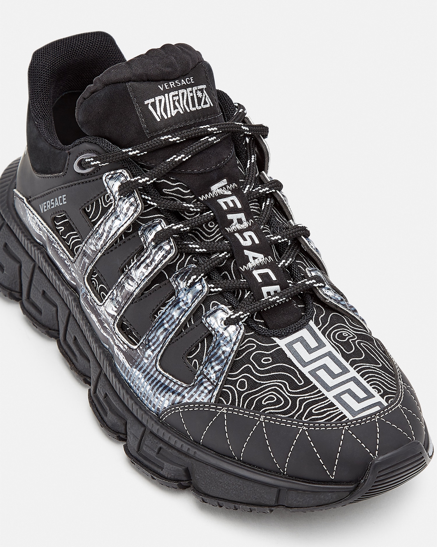 人気TOP トライグレカ スニーカー ブラック | VERSACE JP 靴