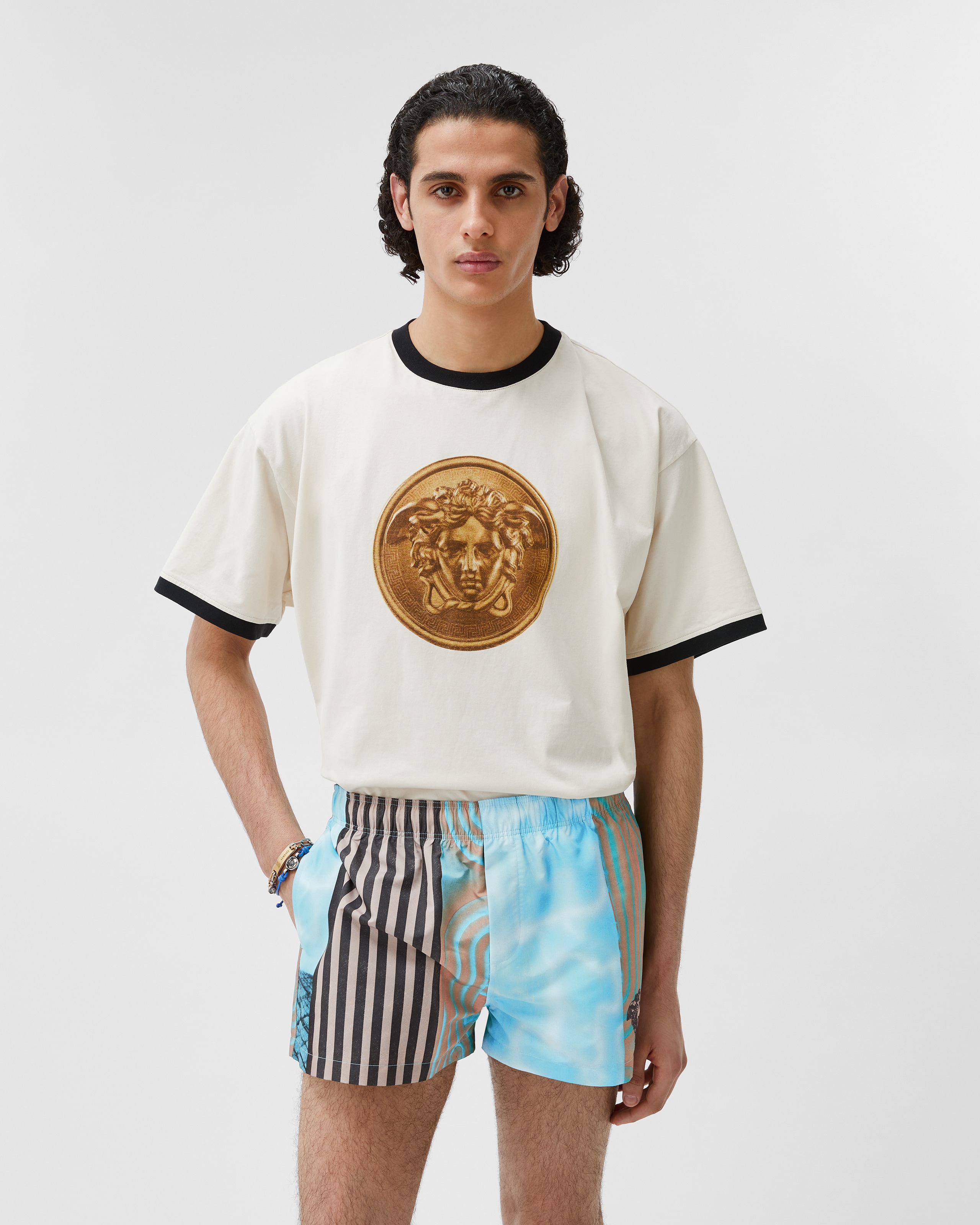 プリント スイム ショートパンツ プリント | VERSACE JP