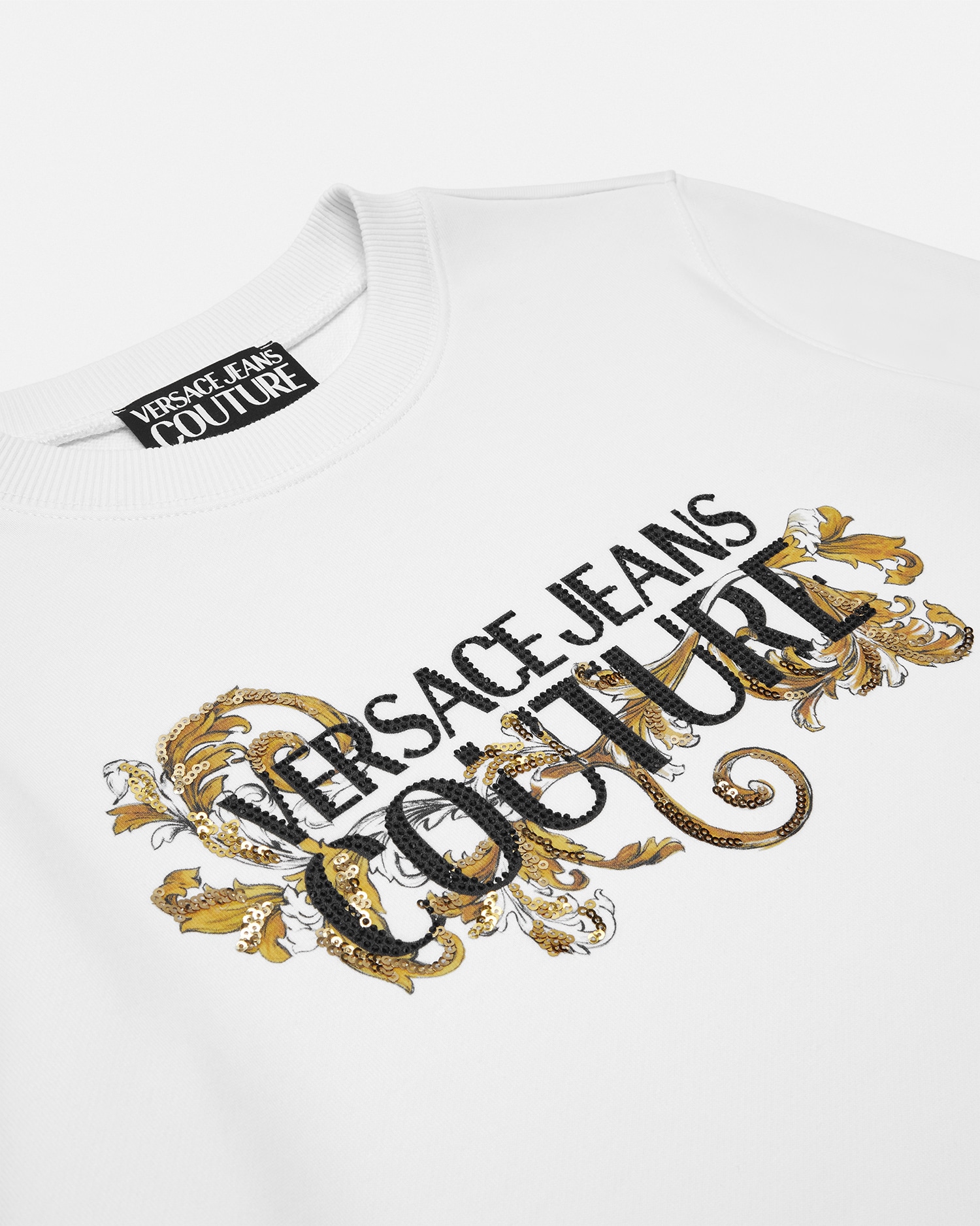 スウェットシャツ クリスタル ロゴ | VERSACE JP
