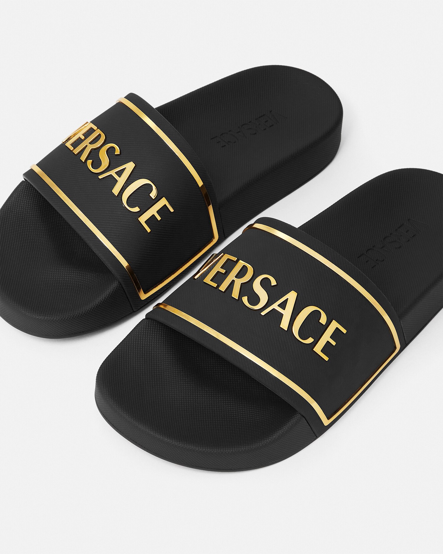 ロゴ スライダーサンダル ホワイト | VERSACE JP