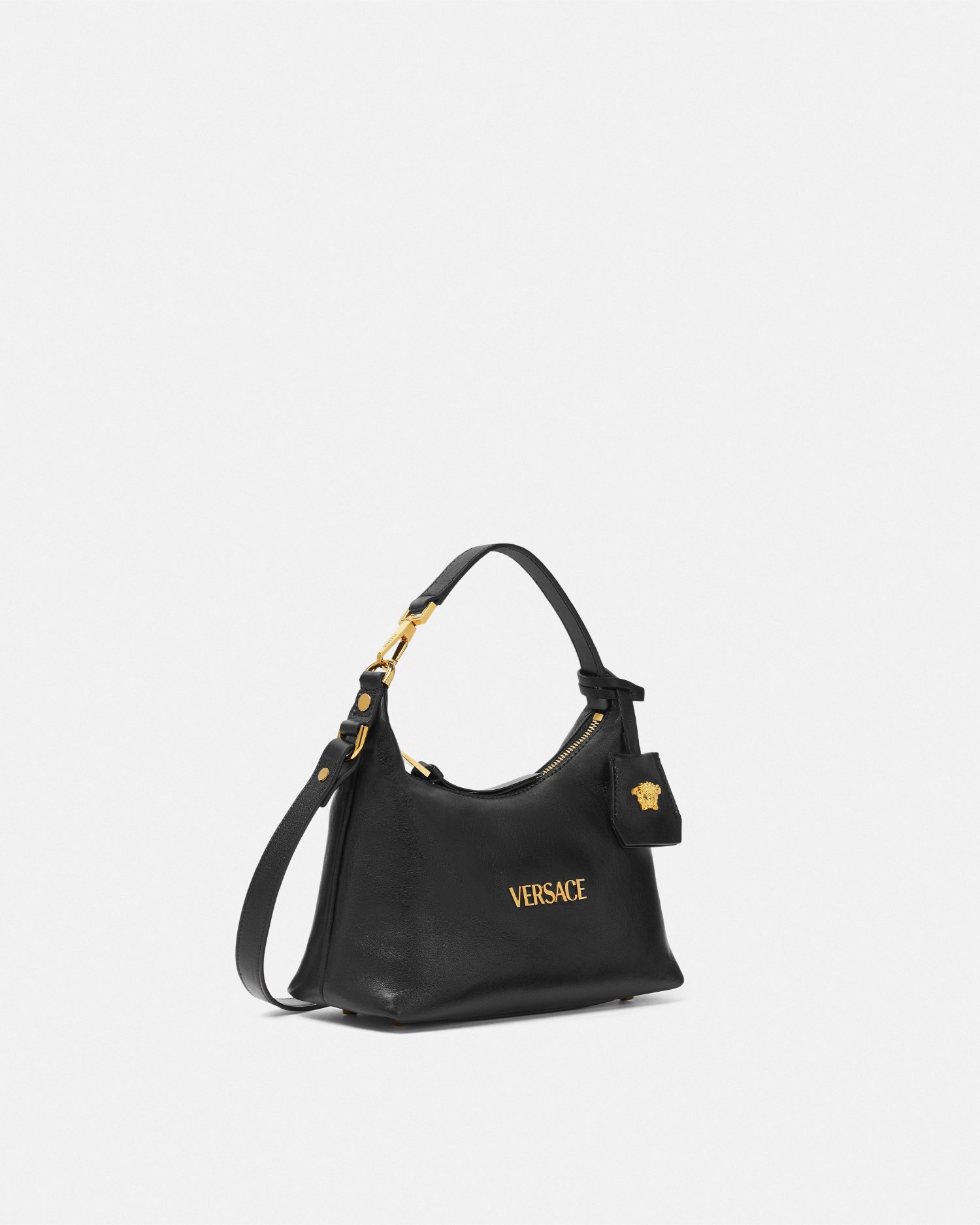 VERSACE ヴェルサーチェ ホーボー ハンドバッグ タグ 関税込 ホーボー ハンドバッグ ヴェルサーチェ タグ ブラウン | VERSACE JP