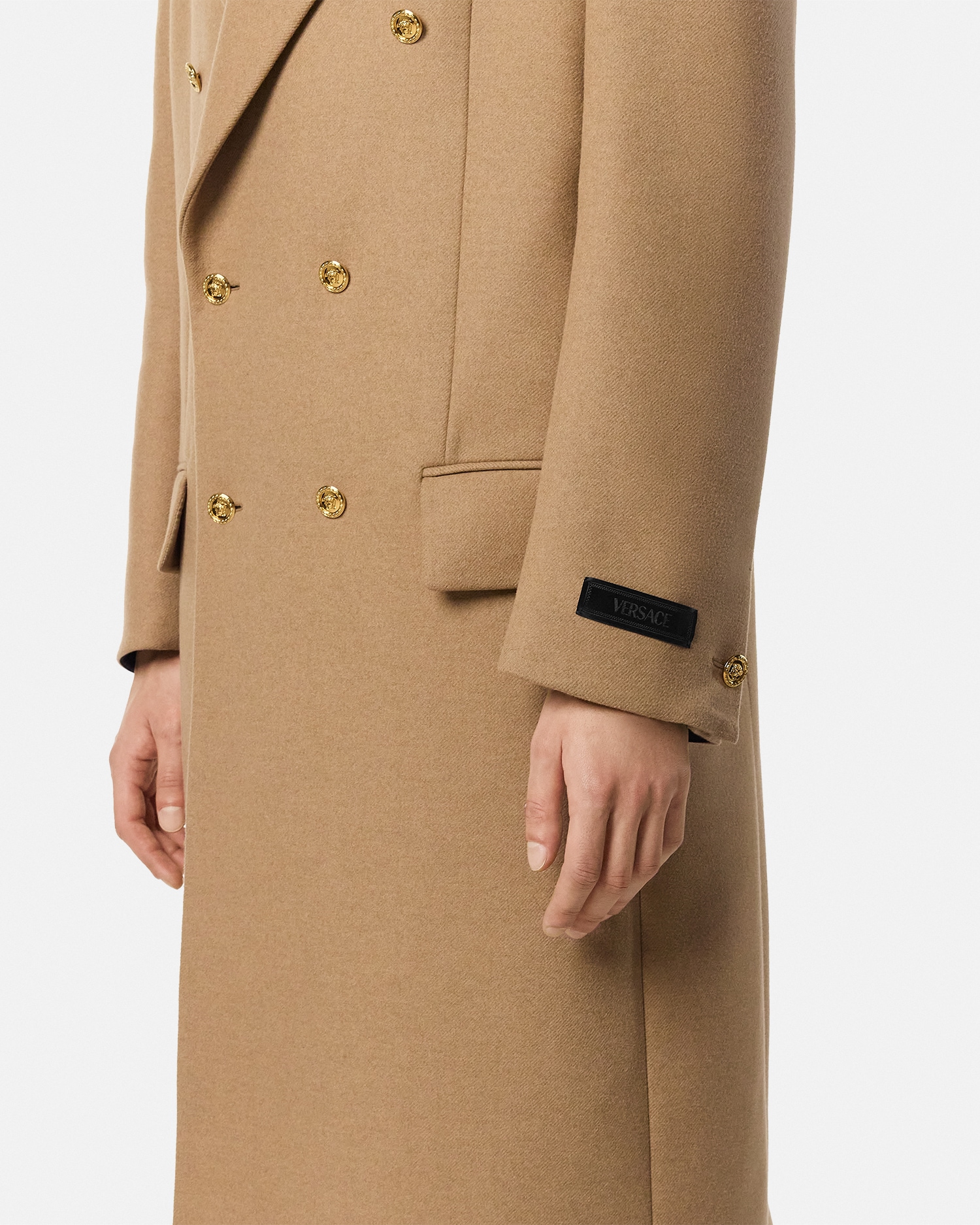 ウールブレンド ダブルブレスト コート | VERSACE JP