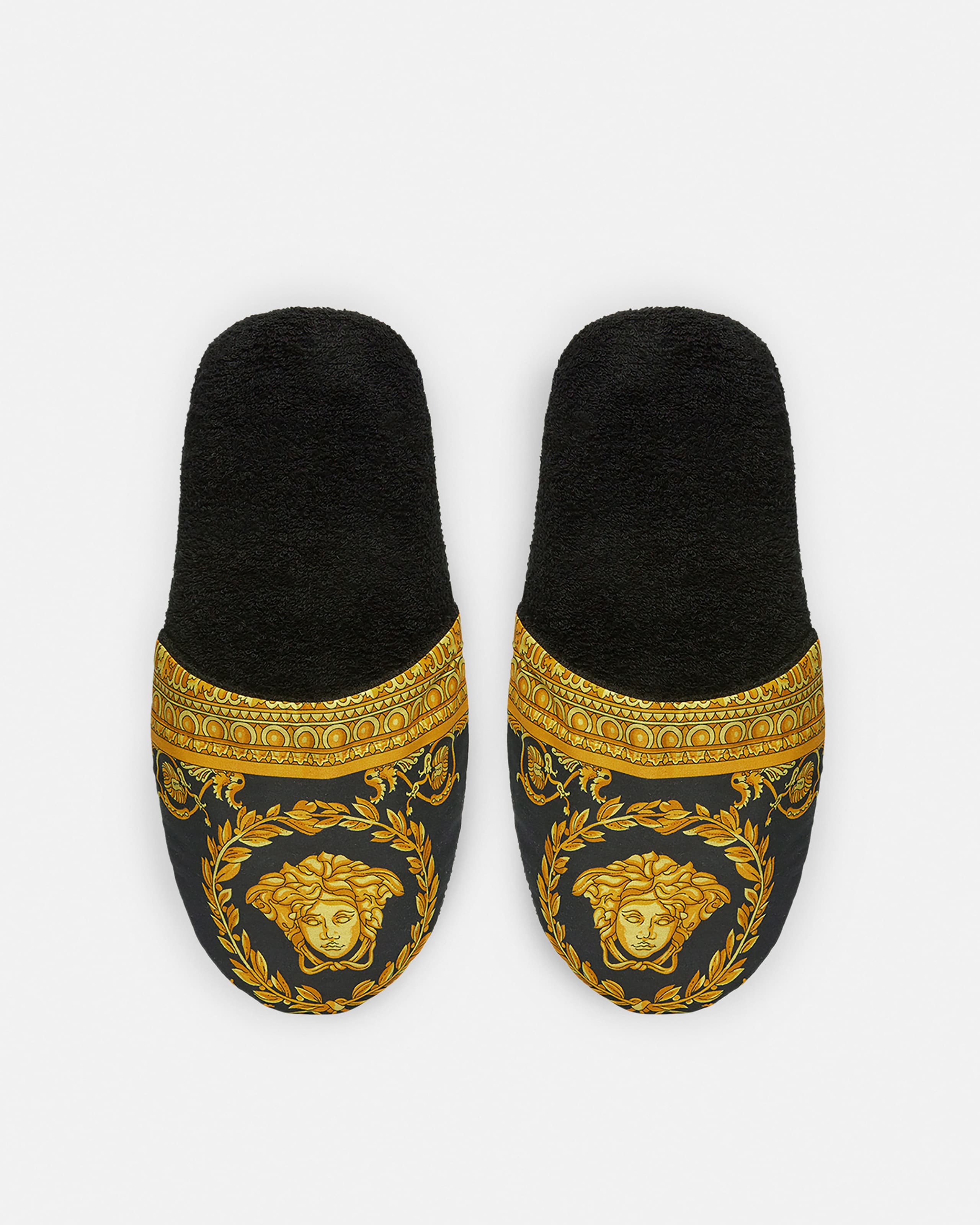 I ♡ バロック スリッパ ブラック | VERSACE JP