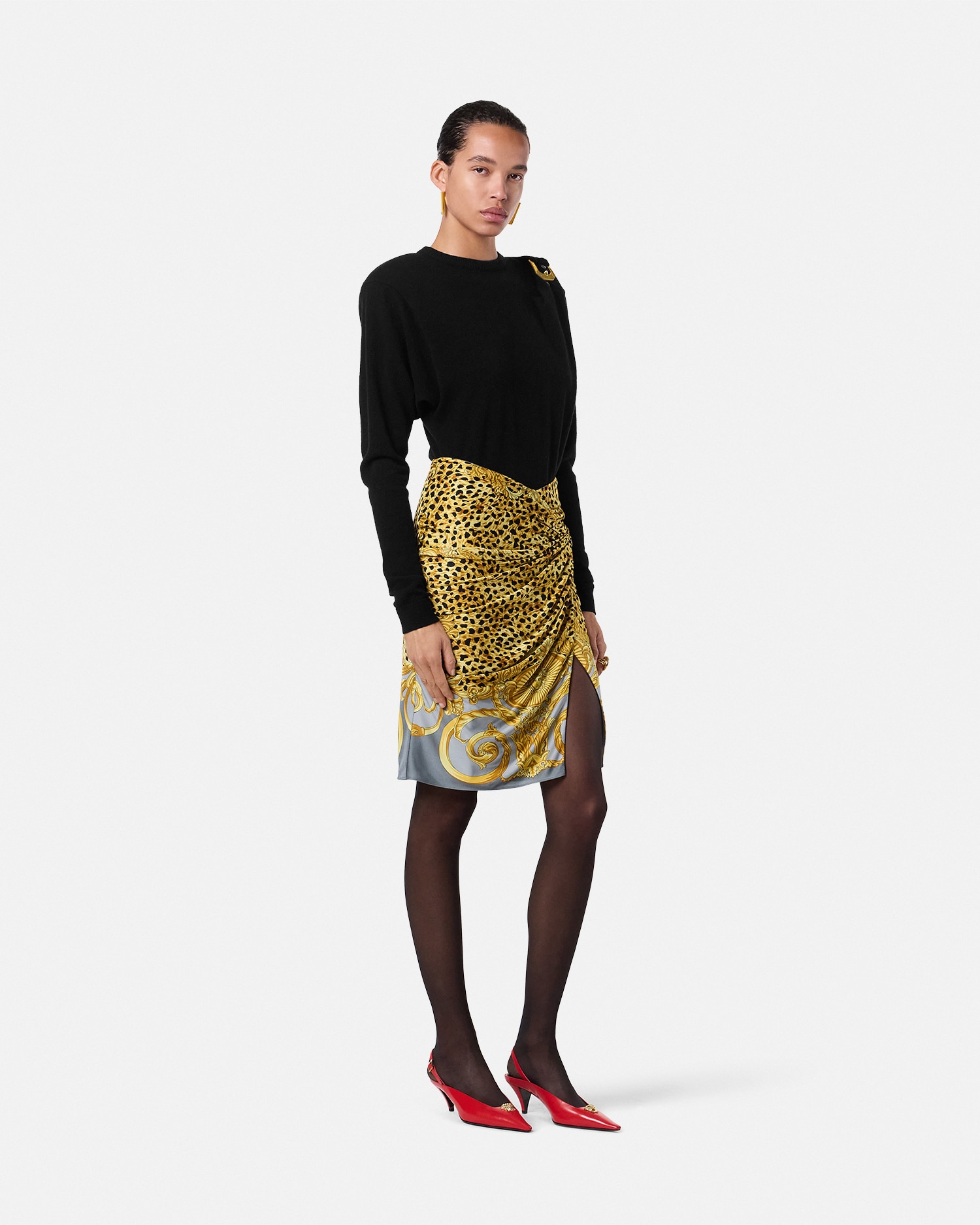 ヴェルサーチ　VERSACE　ニットスカート 38 ヴェルサーチ VERSACE ニットスカート 38