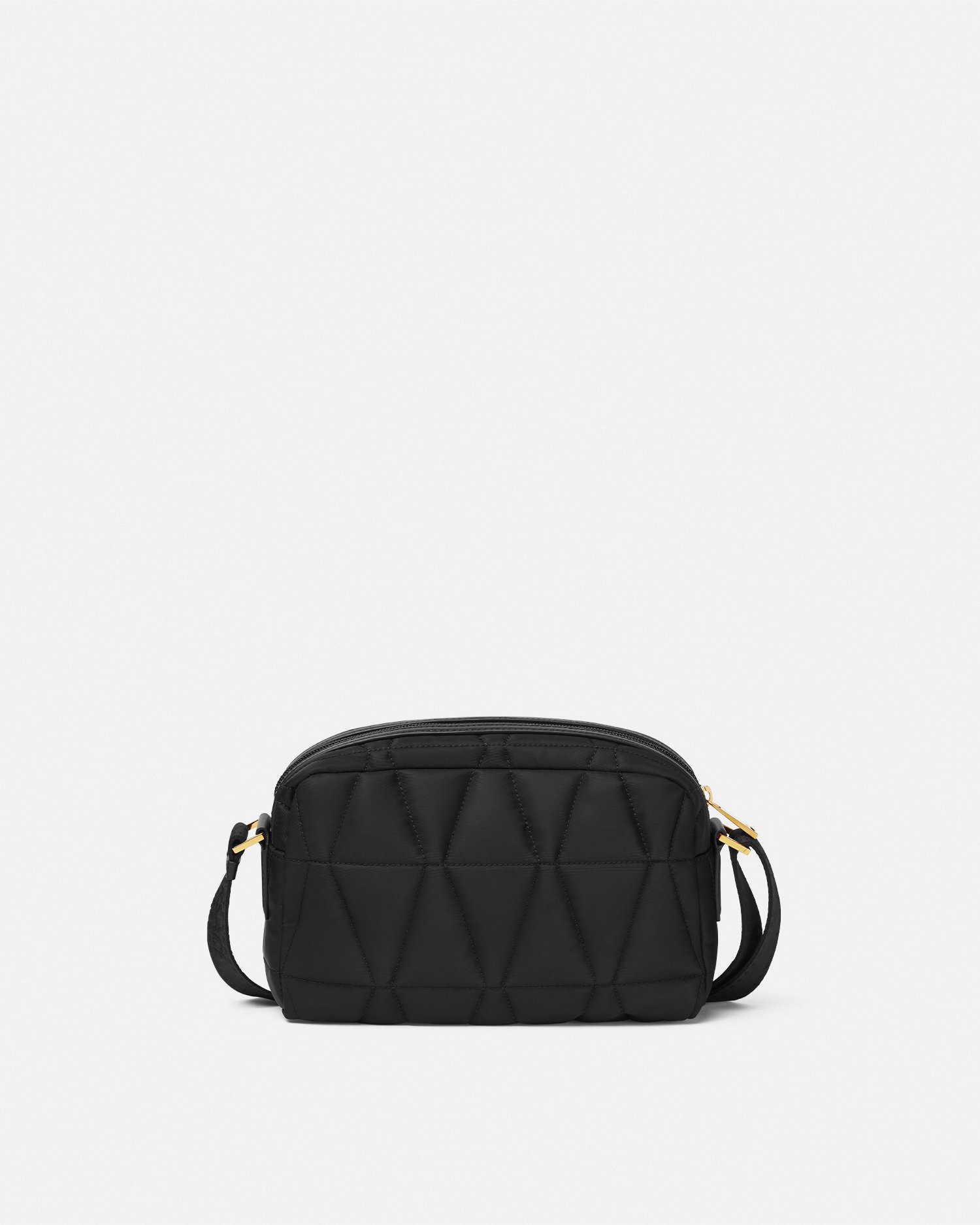 VERSACE ヴェルサーチェ メデューサメタル メッセンジャーバッグ メドゥーサ ビギー メッセンジャー バッグ ブラック,ゴールド