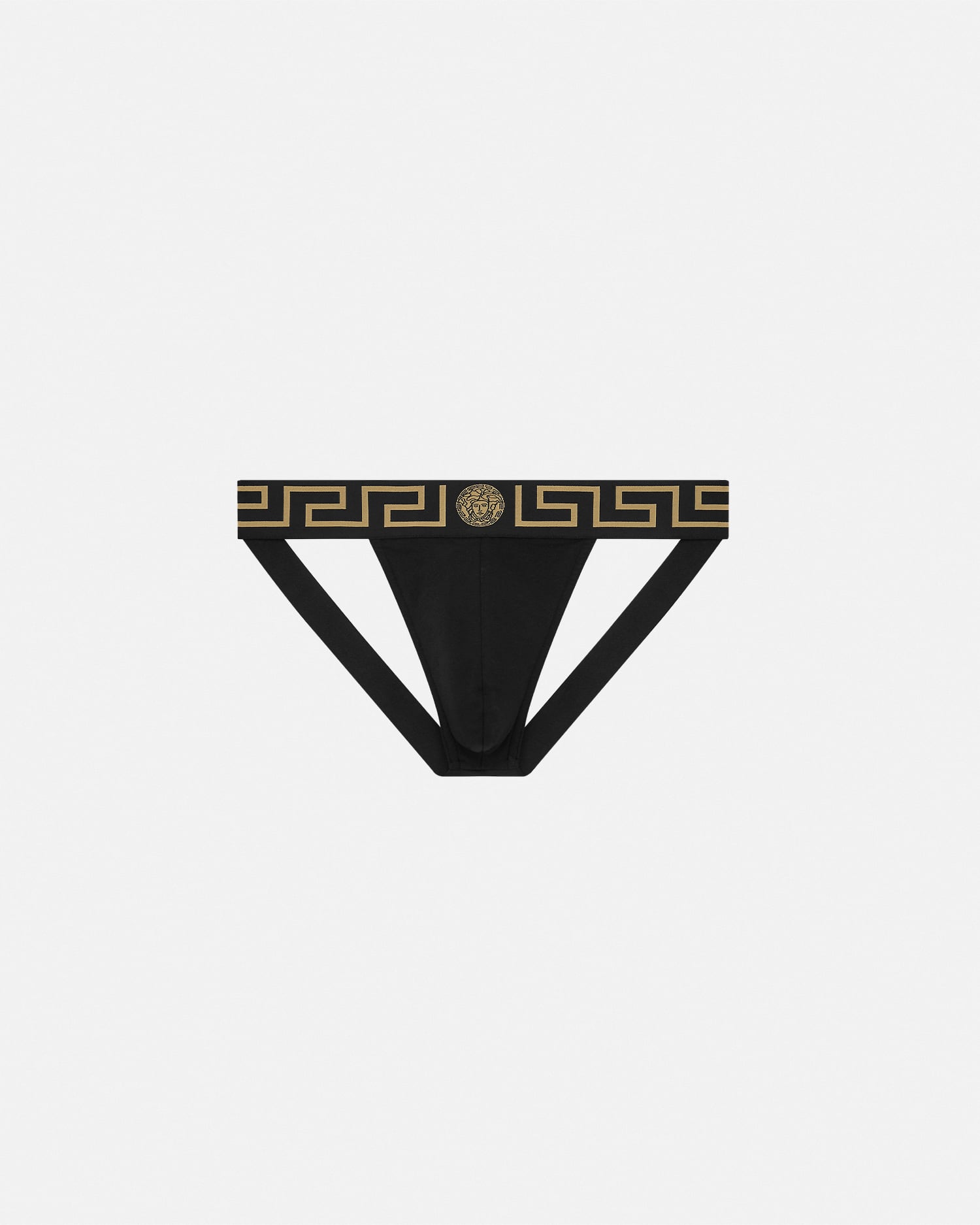 コットンジャージー ジョックストラップ ブラック | VERSACE JP