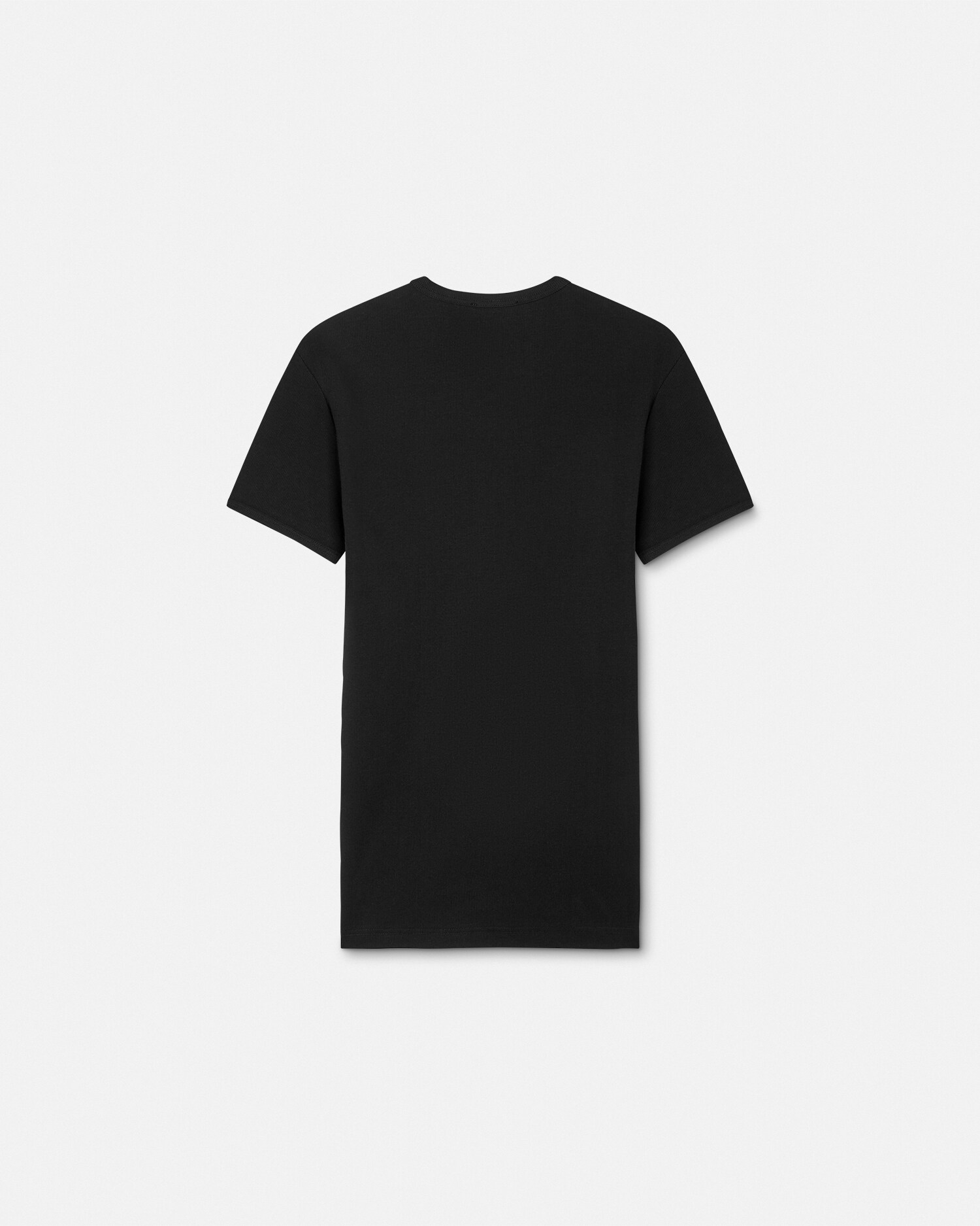 コットン リブ編み Tシャツ ブラック | VERSACE JP