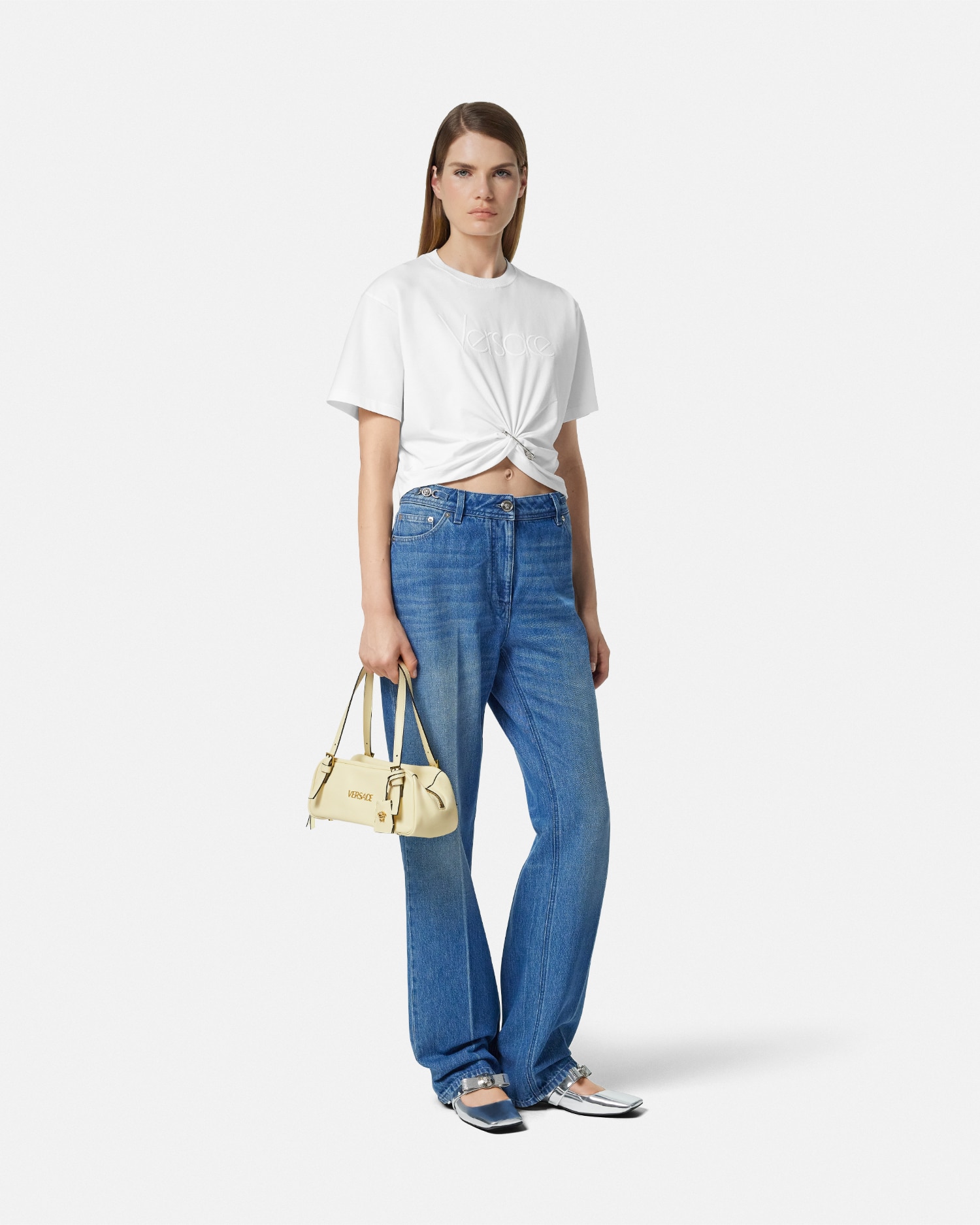 【関税込み】Versace ショルダーバッグ ヴェルサーチェ タグ バッグ（ショルダーバッグ）｜VERSACE