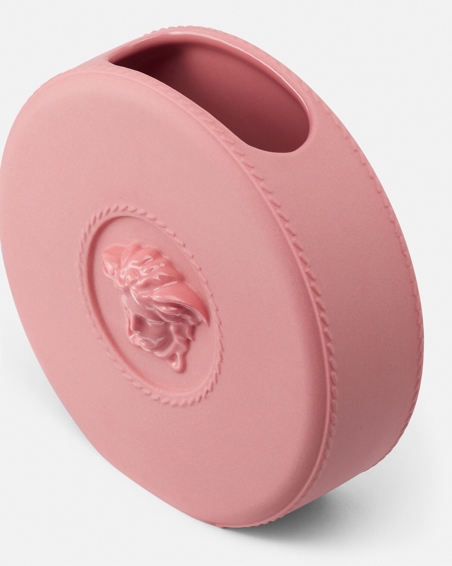ラ・メドゥーサ ラウンド 花瓶 10 cm ピンク | VERSACE JP