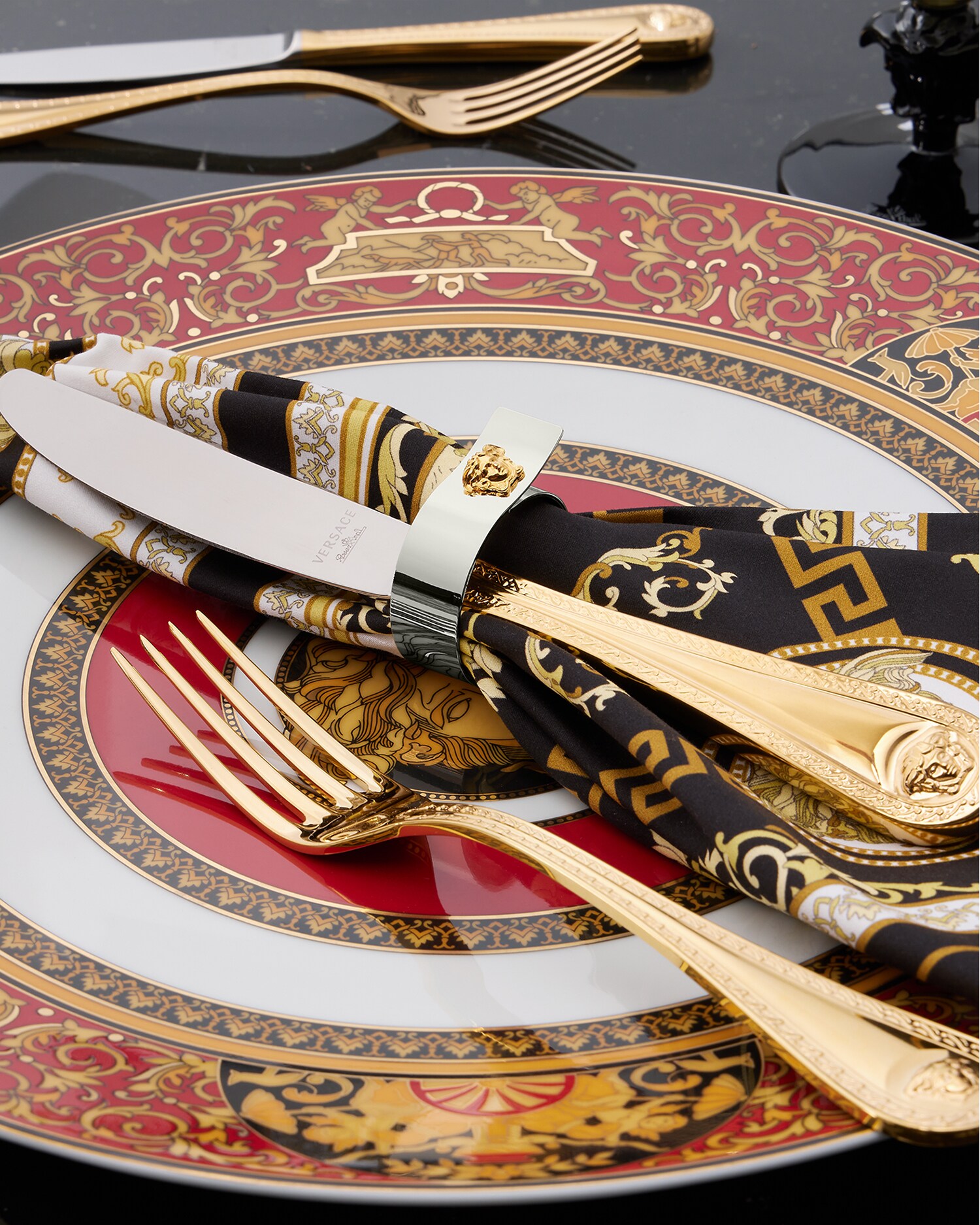 激レア VERSACE ヴェルサーチ ナプキンリング napkin ring 【公式通販】