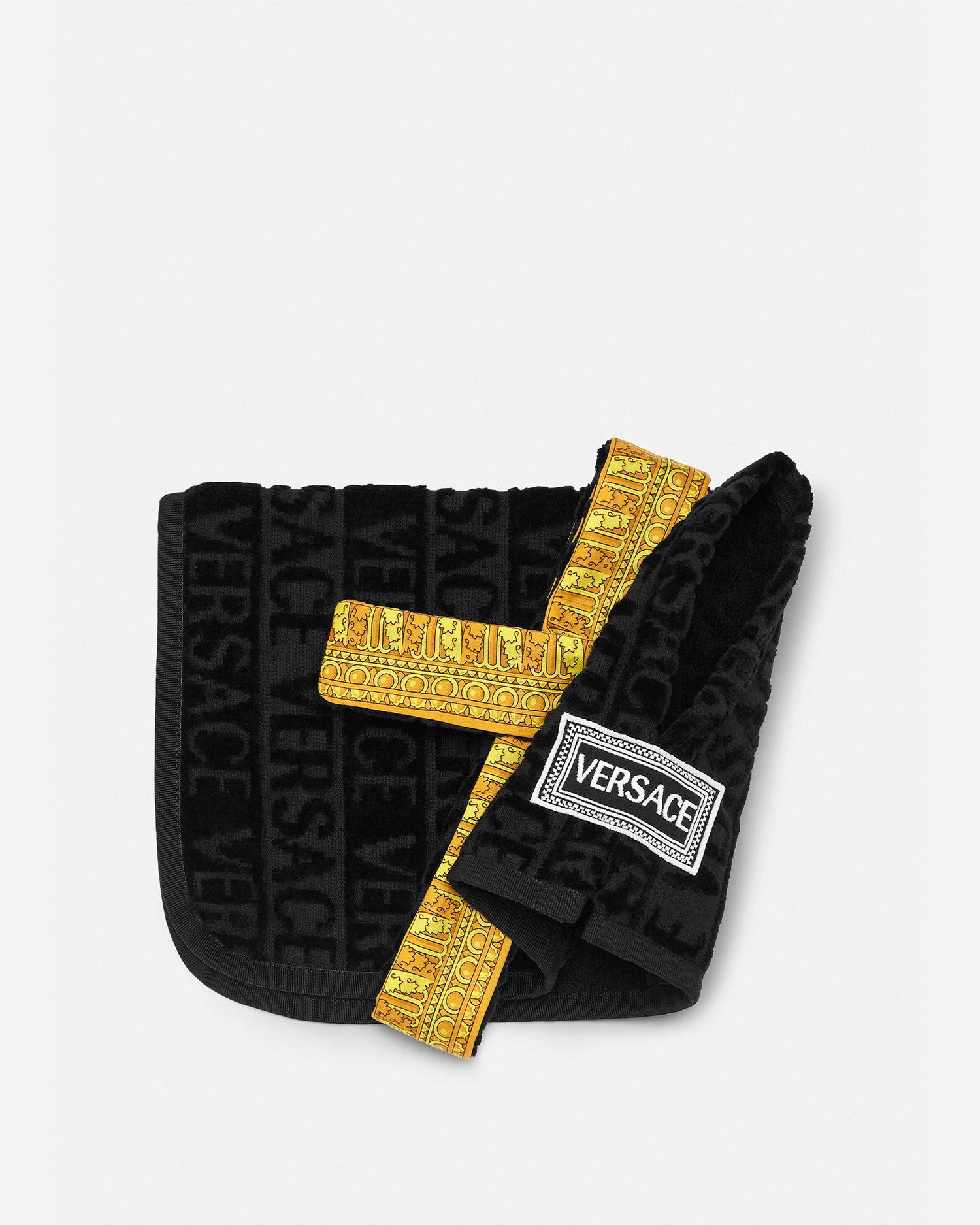 I ♡ バロック スモール ペット バスローブ ブラック | VERSACE JP