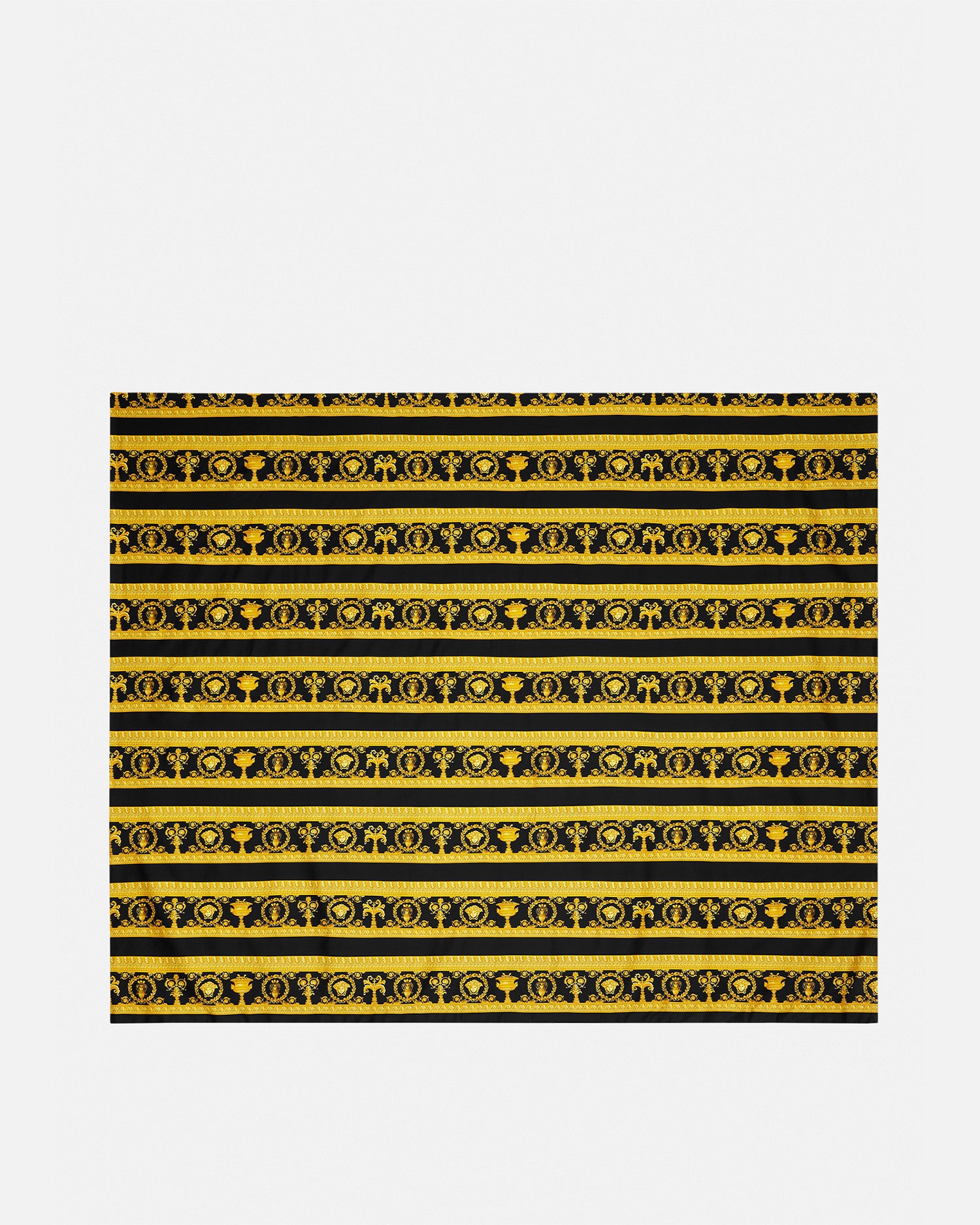 VERSACE　ヴェルサーチェ　アイ♡バロック　デュベカバー　美品 I ♡ バロック クイーン デュヴェ カバー ブラック,プリント | VERSACE JP