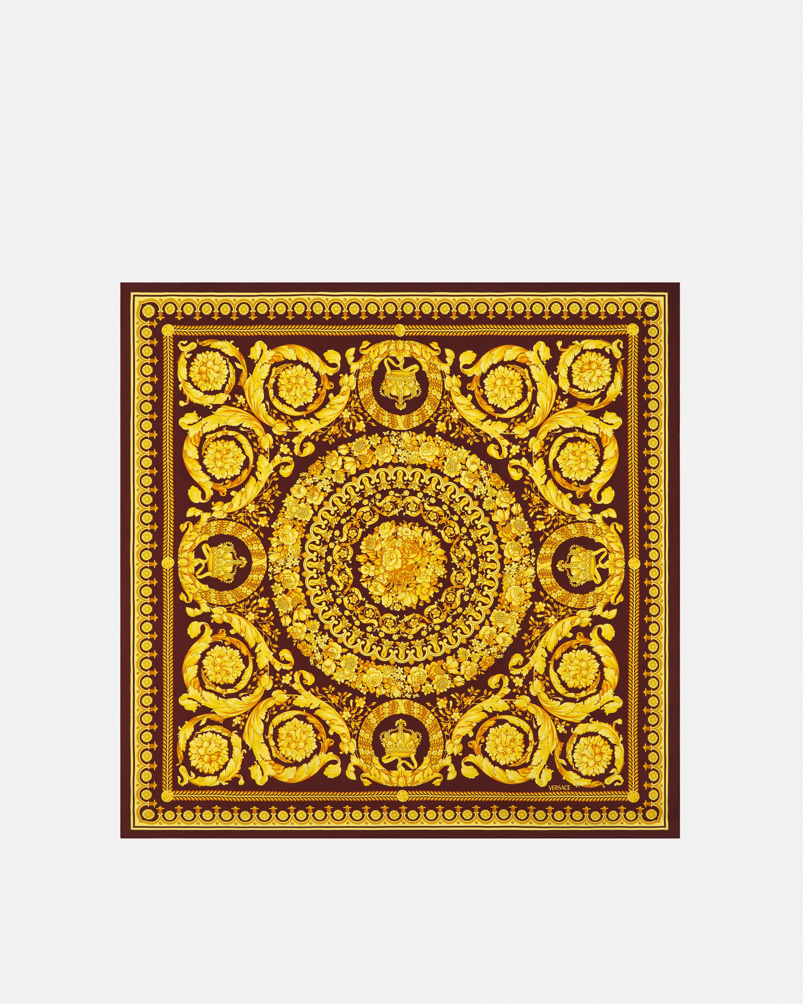 プリント シルク ツイル スカーフ 90 cm ブラック,プリント | VERSACE JP