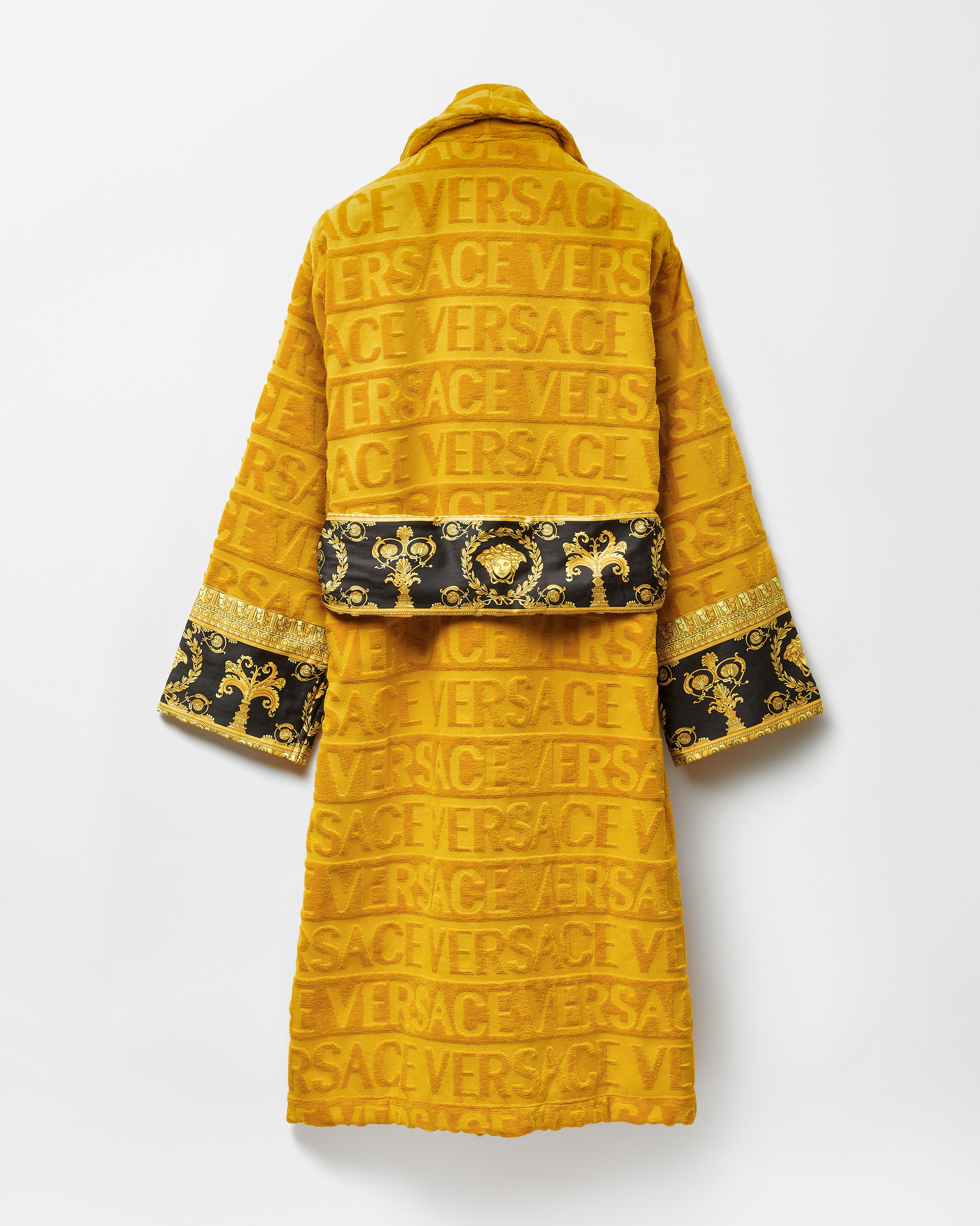 VERSACE COLLECTION ワンピース イエロー 40 I ♡ バロック バスローブ イエロー | VERSACE JP