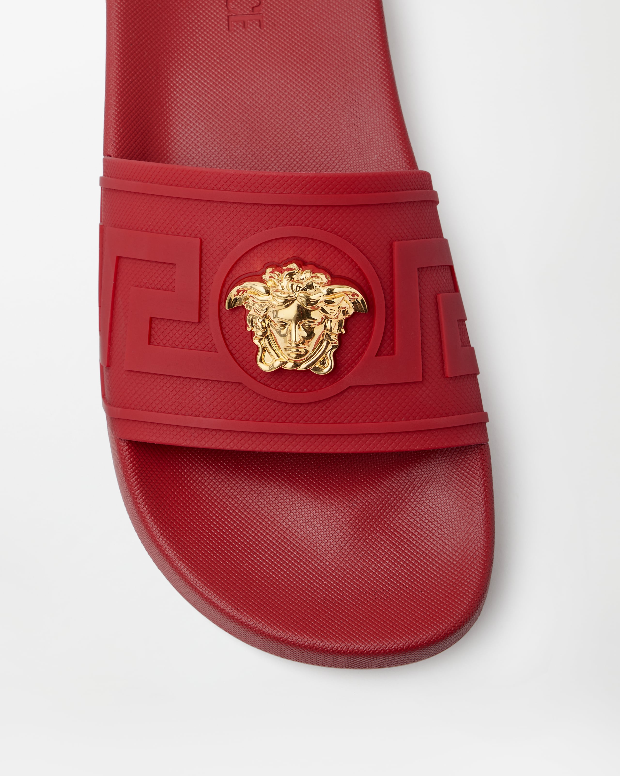 ラ メドゥーサ ラバースライダーサンダル レッド | VERSACE JP