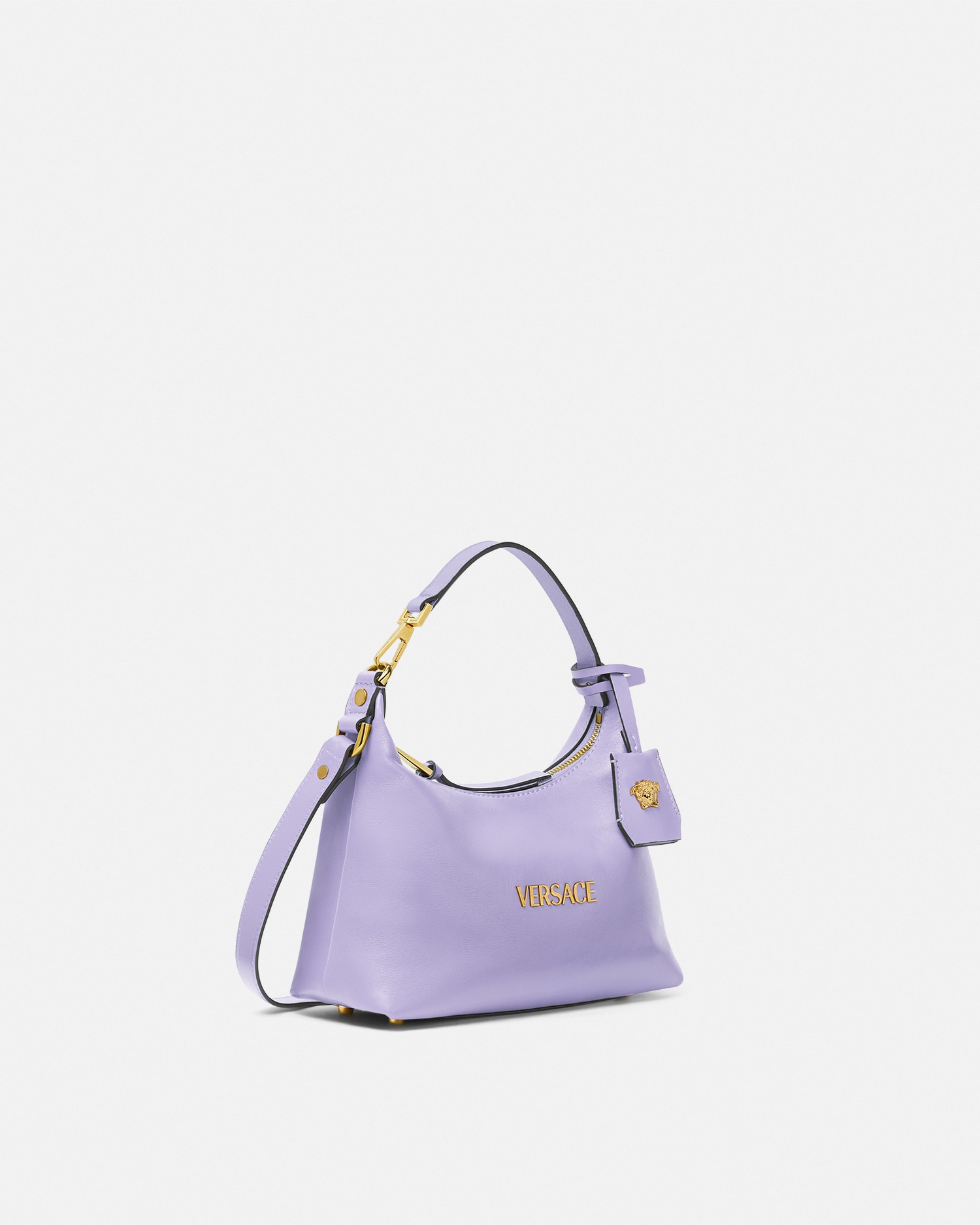 VERSACE ヴェルサーチェ ホーボー ハンドバッグ タグ 関税込 ホーボー ハンドバッグ ヴェルサーチェ タグ ブラウン | VERSACE JP