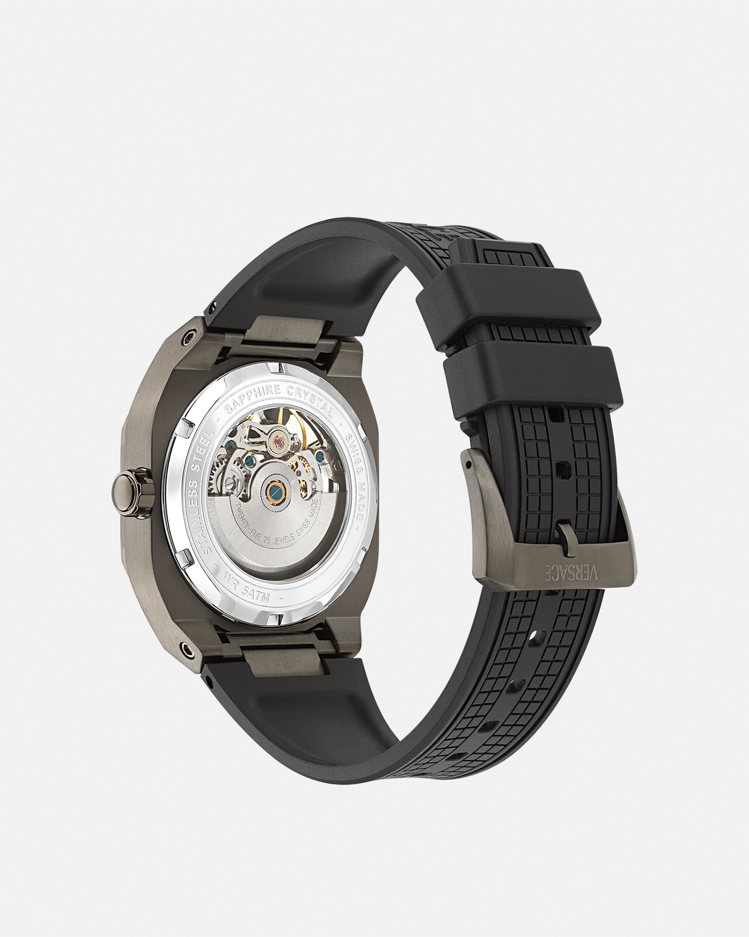 VERSACE 自動巻き 時計 シルバー/ホワイト 44mm
