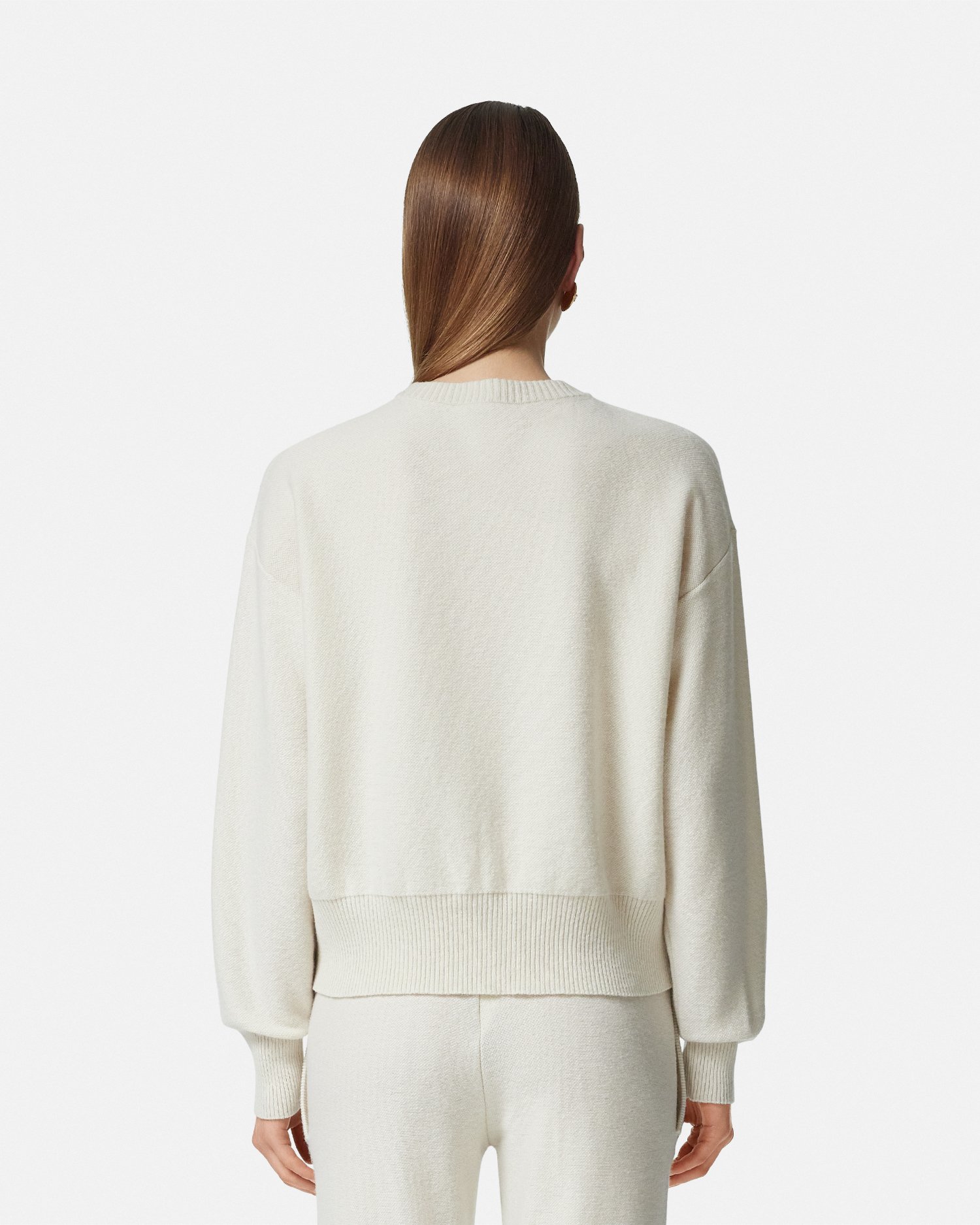 カシミヤブレンド ニット セーター メドゥーサ ピンク | VERSACE JP