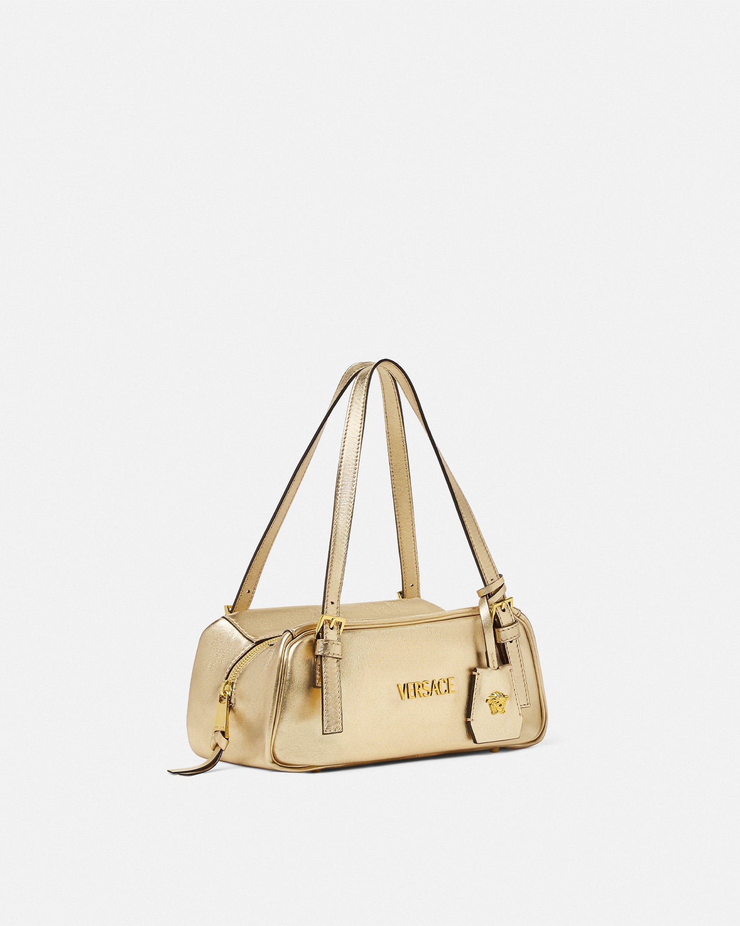 【Versace】ボウリング メタリック ショルダー バッグ ヴェルサ 90_1015792-