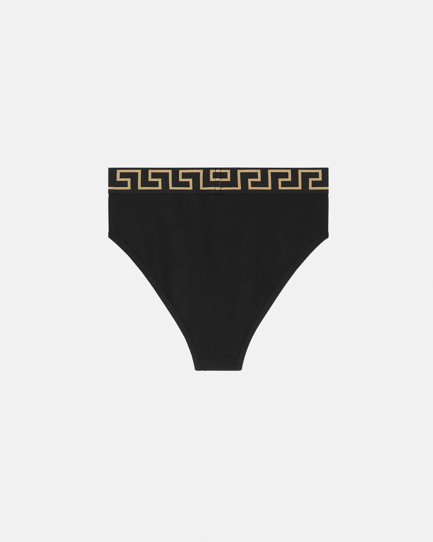コットンジャージー ハイウエスト ブリーフ ブラック | VERSACE JP