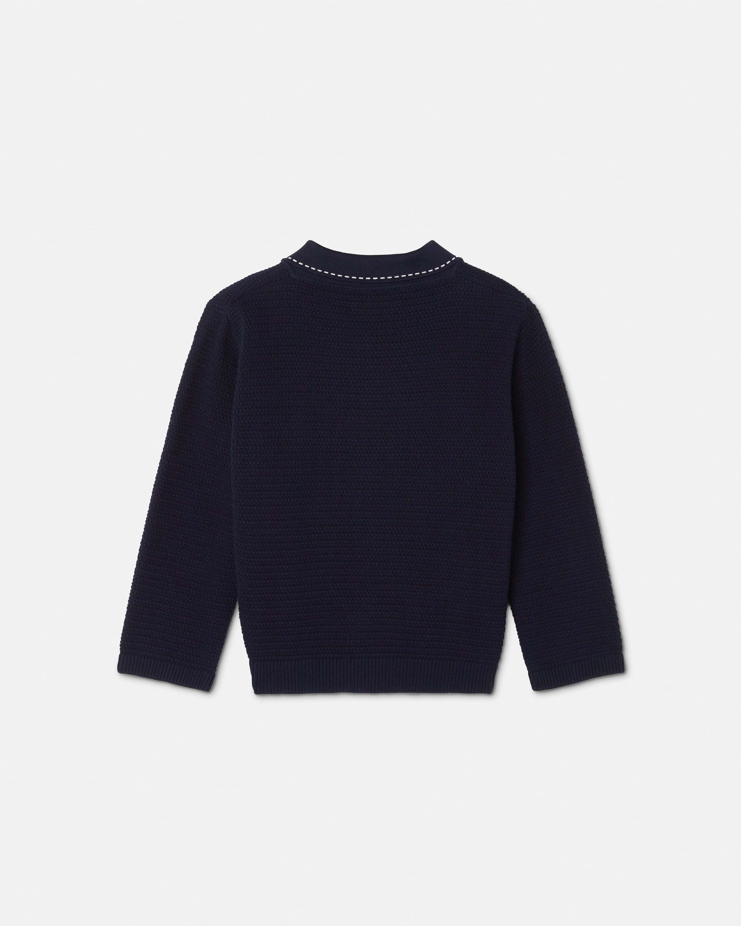 Ik21 VERSACE ヴェルサーチ vintage front logo knitwear ロゴ刺繍 ニット サイズS ホワイト レディース トップスk02i ヴェルサーチェ☆ロゴ長袖ニット (VERSACE/ニット・セーター