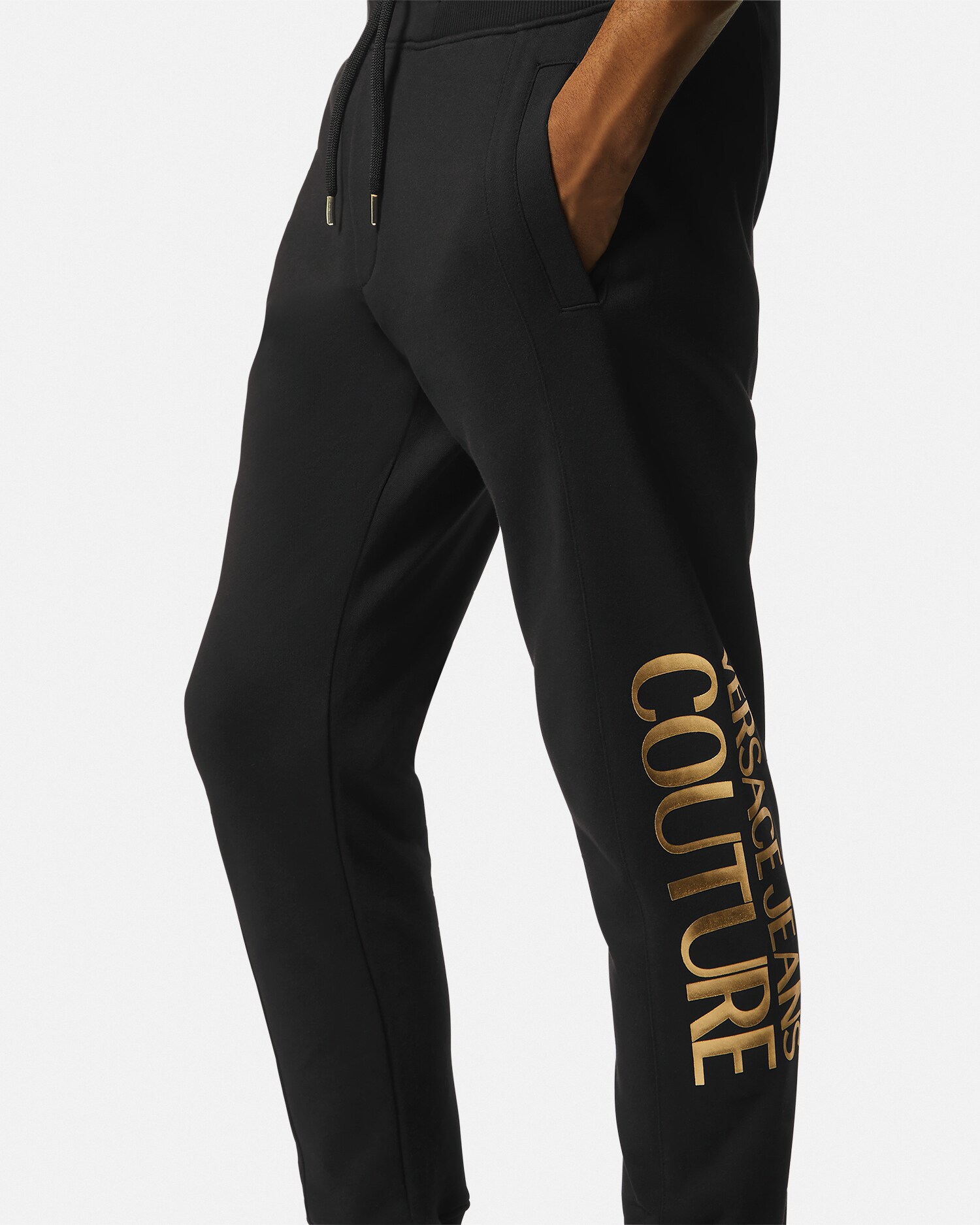 ロゴ スウェットパンツ ブラック,ゴールド | VERSACE JP