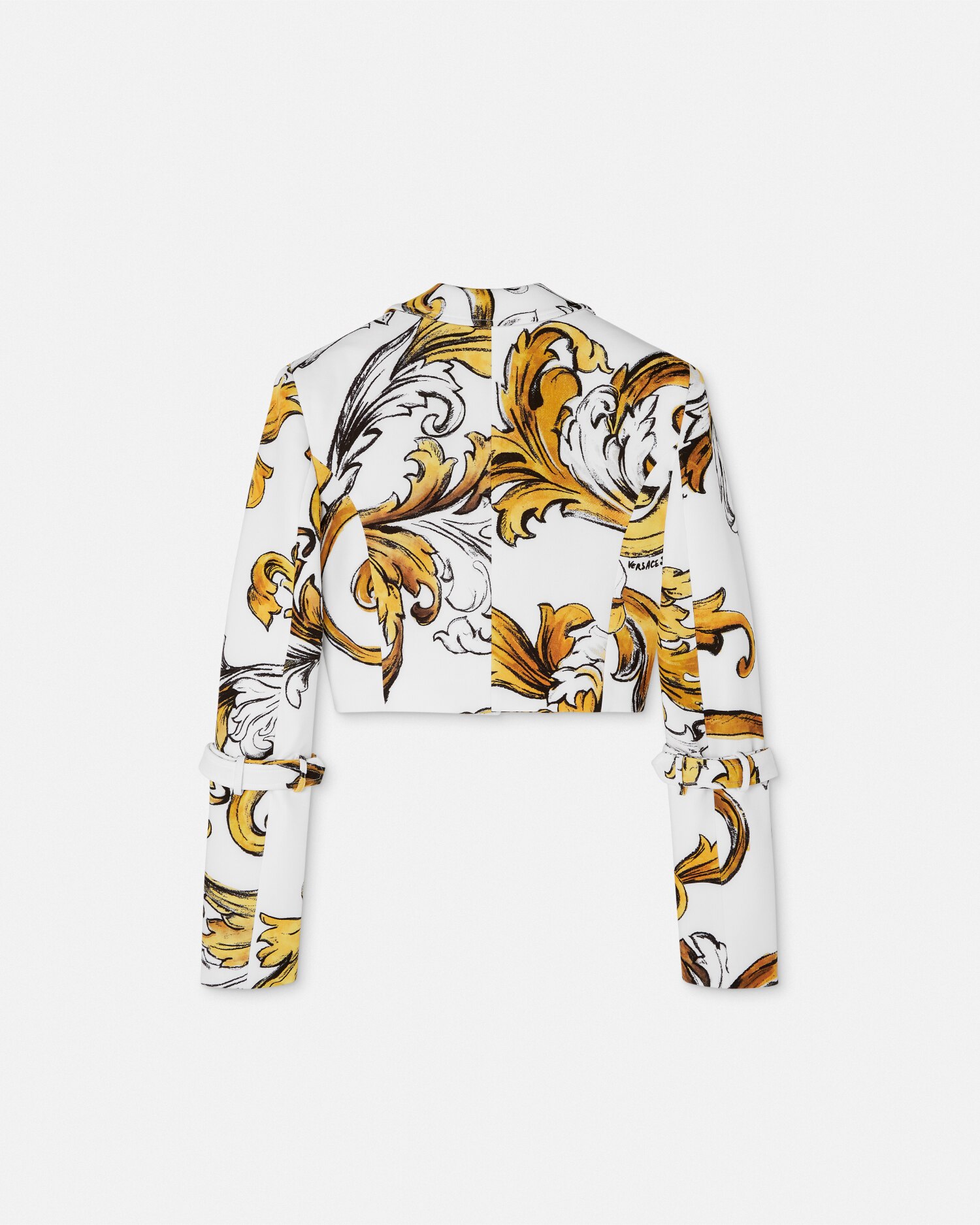 関税送料込★VERSACE バロッコクロップ ジャケット クロップ ジャケット アウトライン バロッコ | VERSACE JP