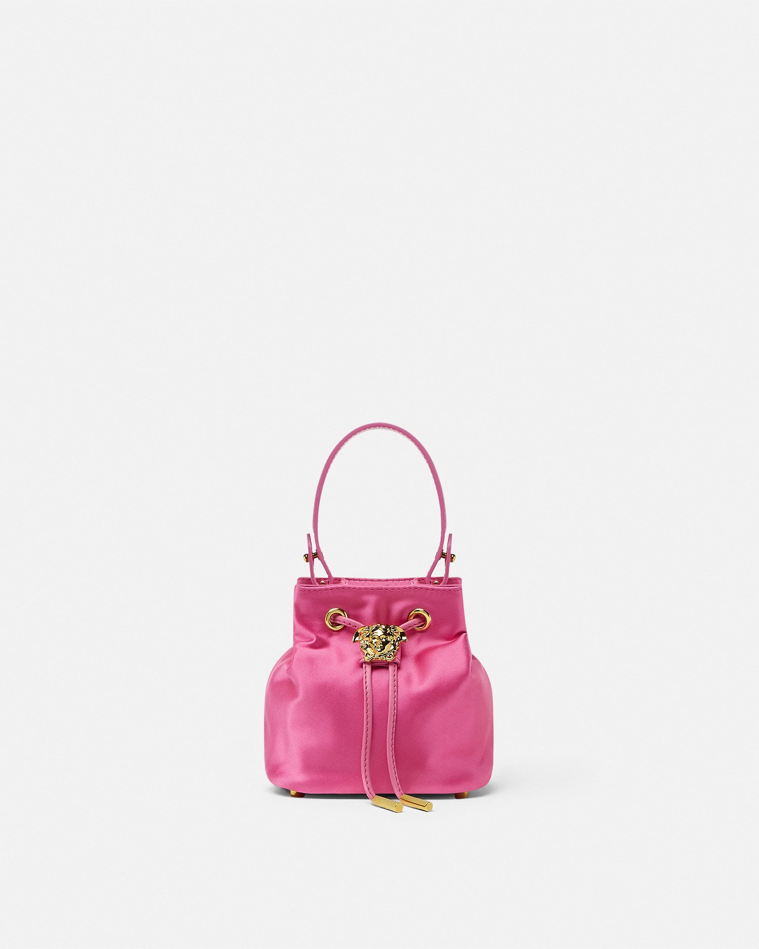 VERSACE サテン ミニ バケット バッグ ラ メドゥーサ サテン ミニ バケット バッグ ラ メドゥーサ | VERSACE JP