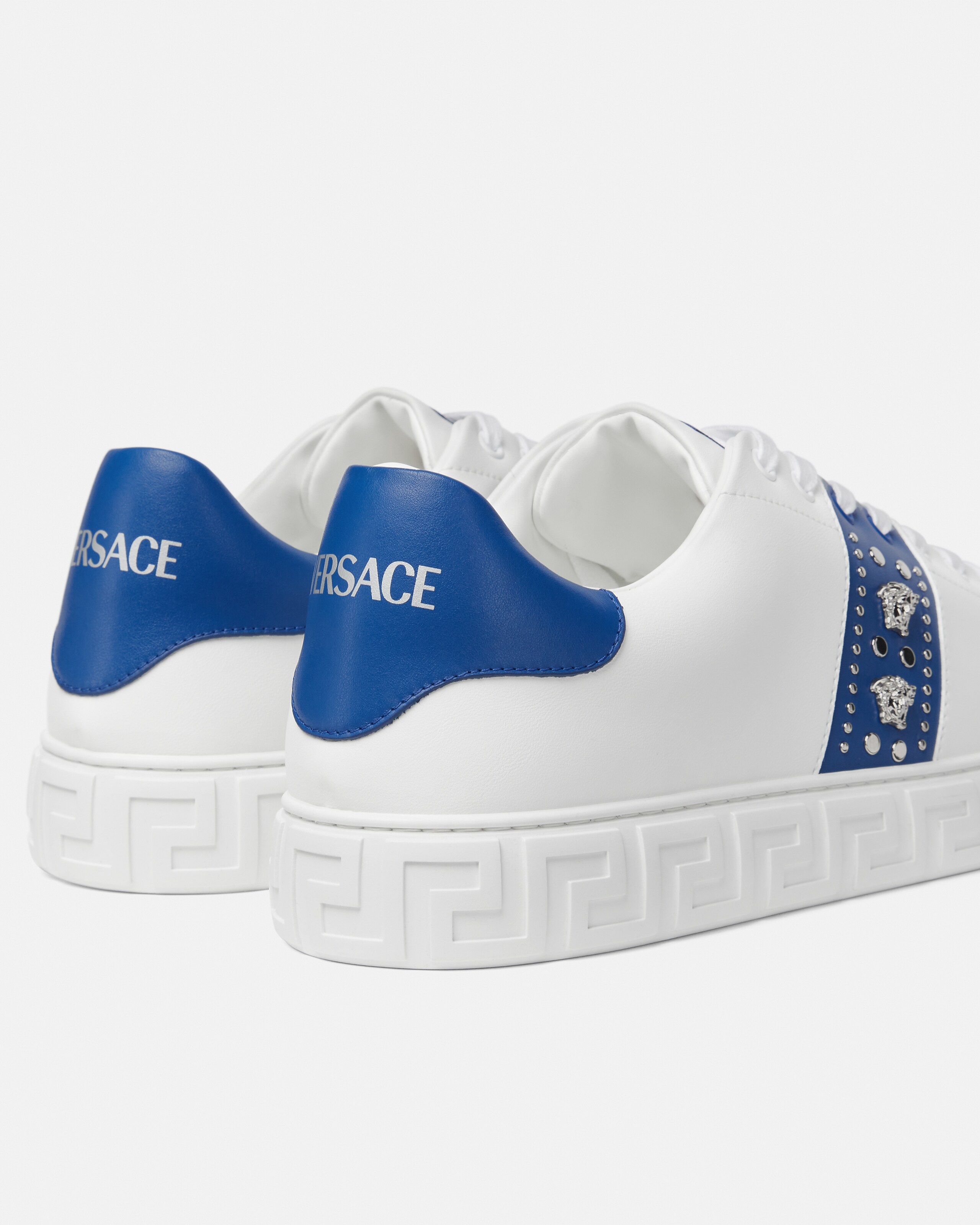 グレカ 装飾 スニーカー パープル,ホワイト | VERSACE JP
