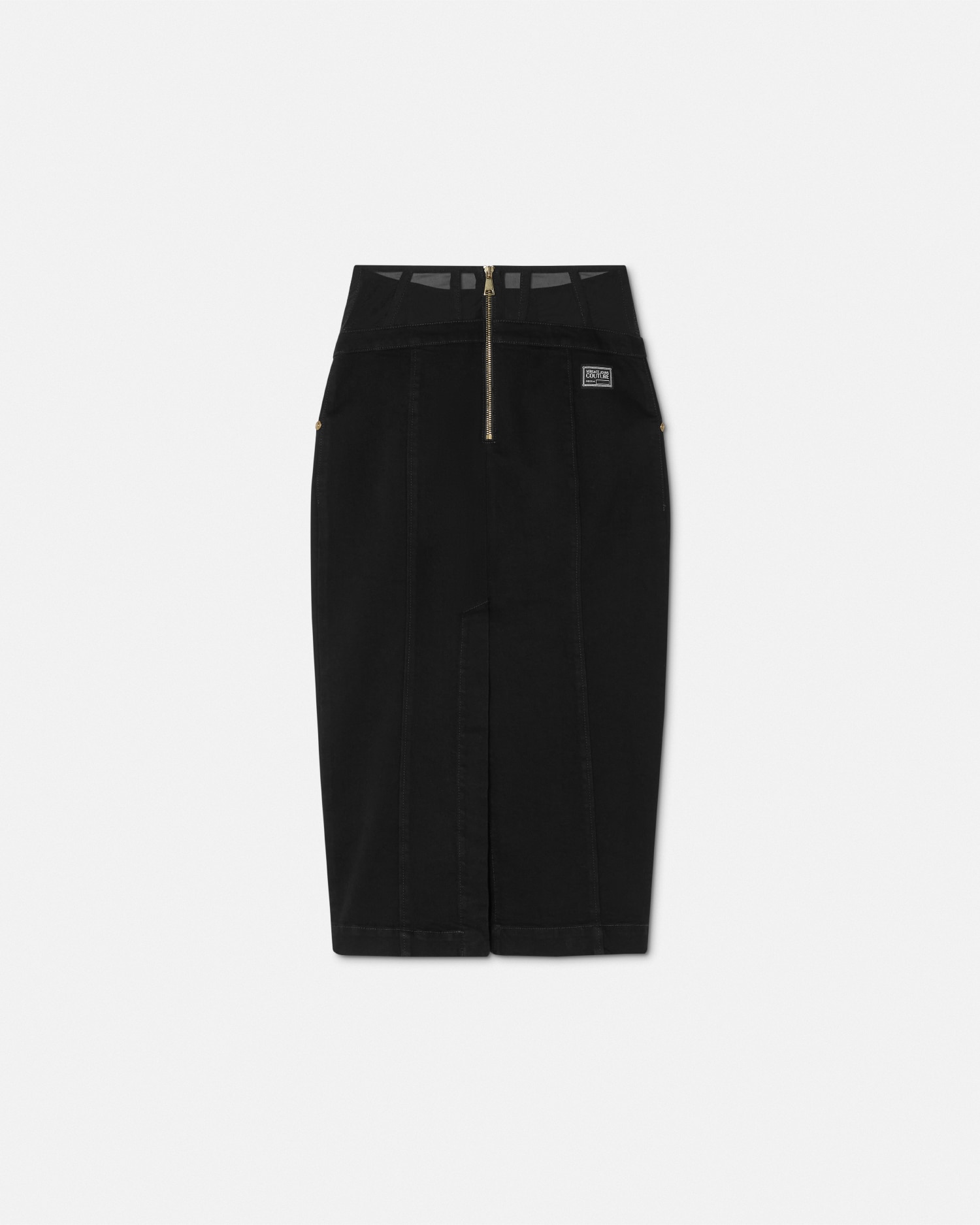 VERSACE ツイード ミニスカート ブラック VERSACE ヴェルサーチ ツイード ミニ スカート black 大人気