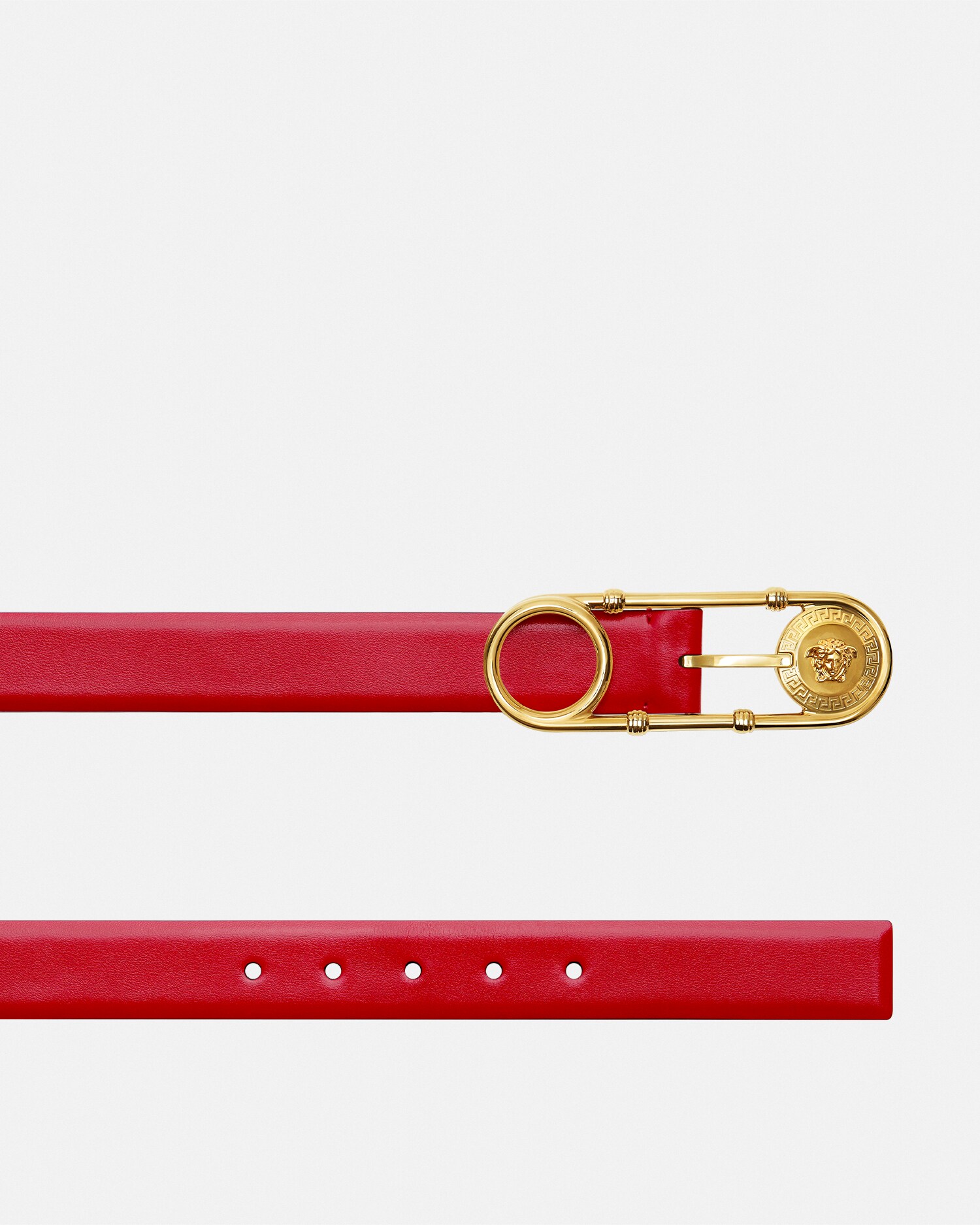 セーフティー ピン レザー ベルト 3cm | VERSACE JP