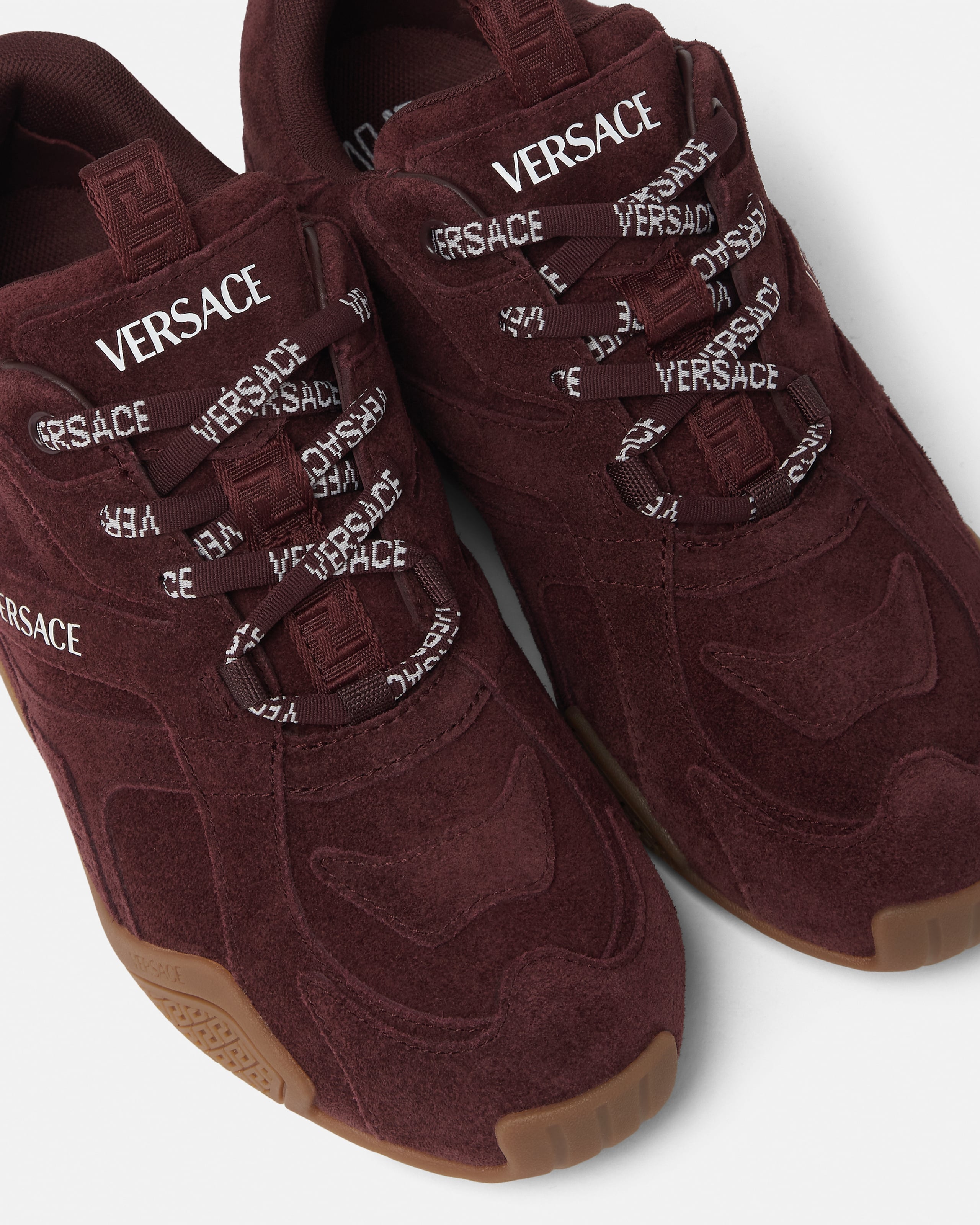 ガラクシア スエード スニーカー バーガンディ | VERSACE JP